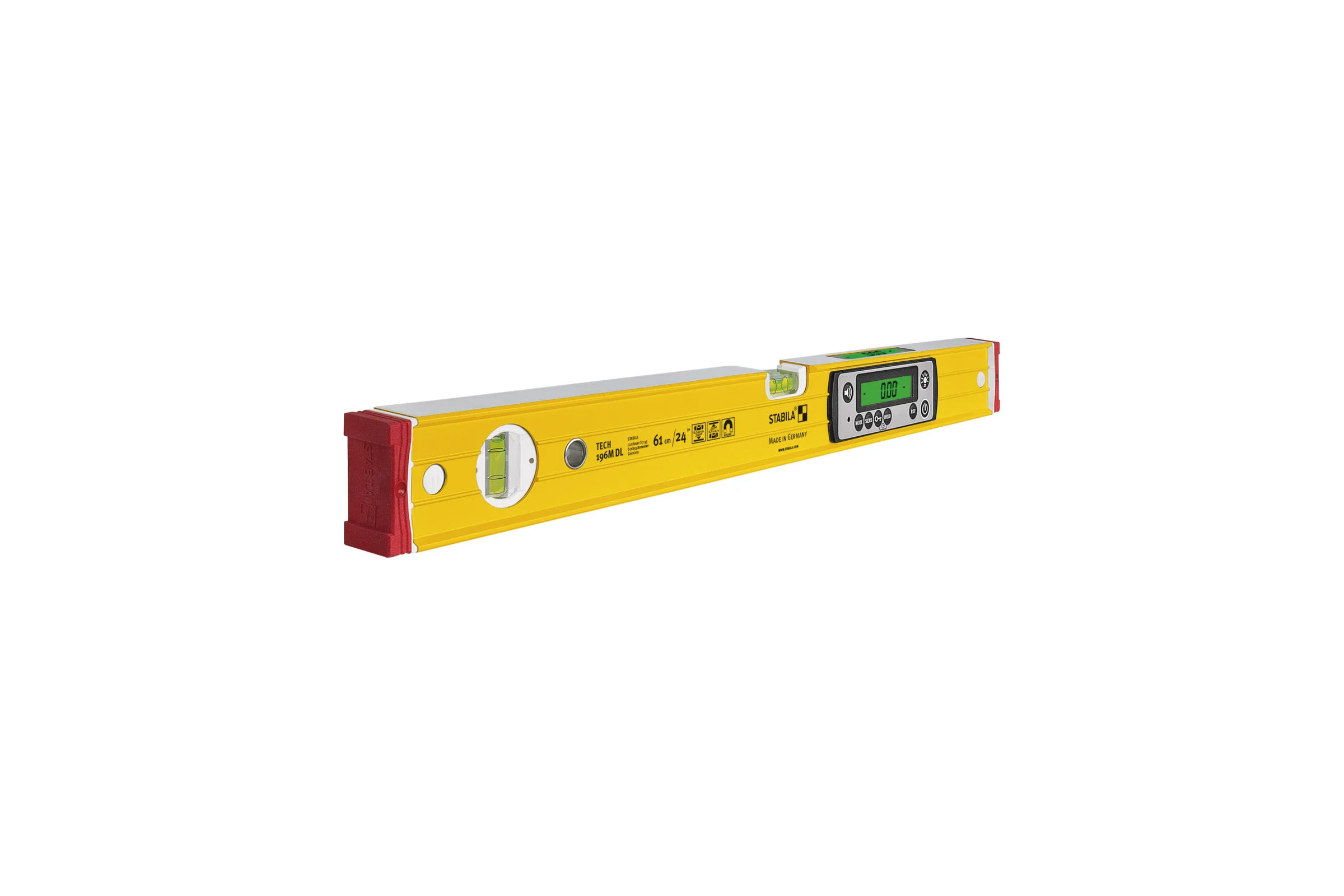Уровень STABILA tech 196m dl, 61см (ip 67, 2верт.,1гориз., 2 жк дисп., точн. 0,5мм/м) , шт 19823