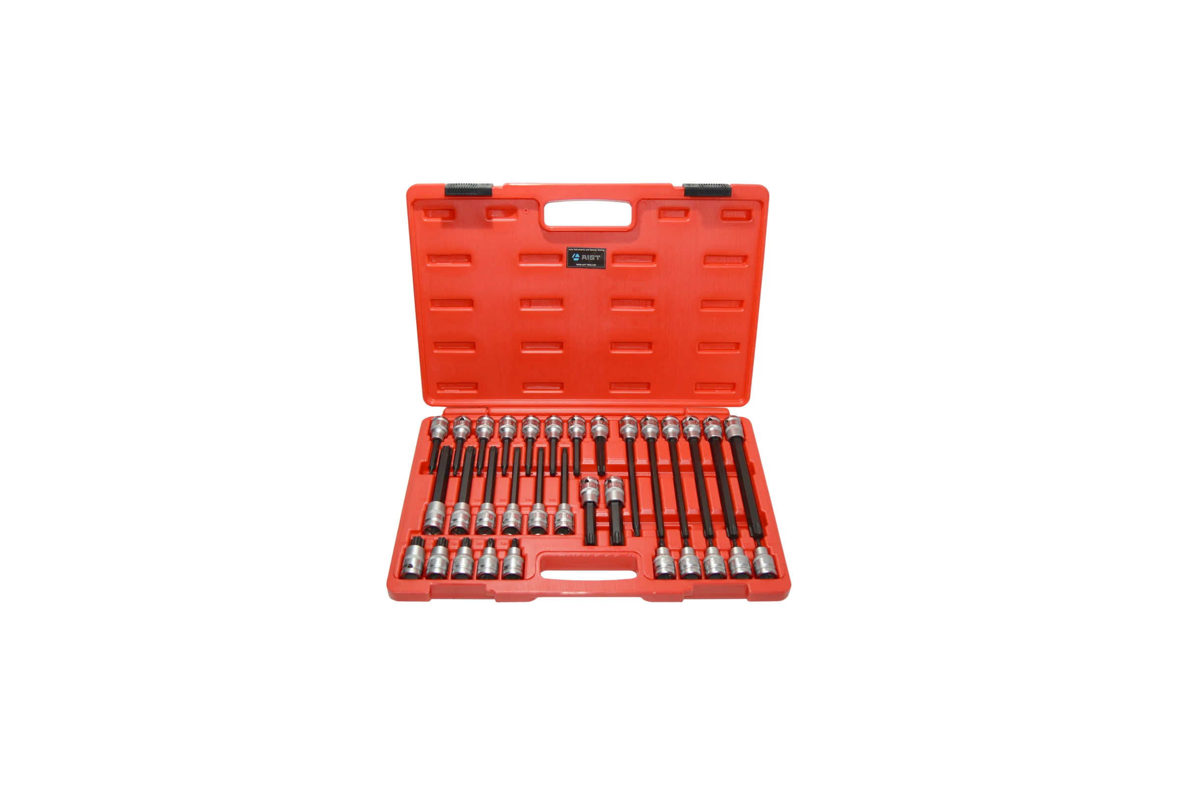 Набор головок-битов TORX AIST (звездочек торкс 6-ть лучей) T20-T70 1/2" 32 предмета 406832T 00-00010443