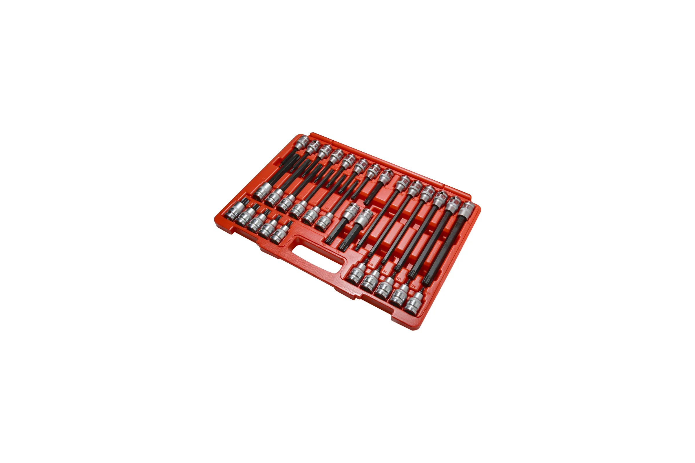 Набор головок-битов TORX AIST (звездочек торкс 6-ть лучей) T20-T70 1/2" 32 предмета 406832T 00-00010443