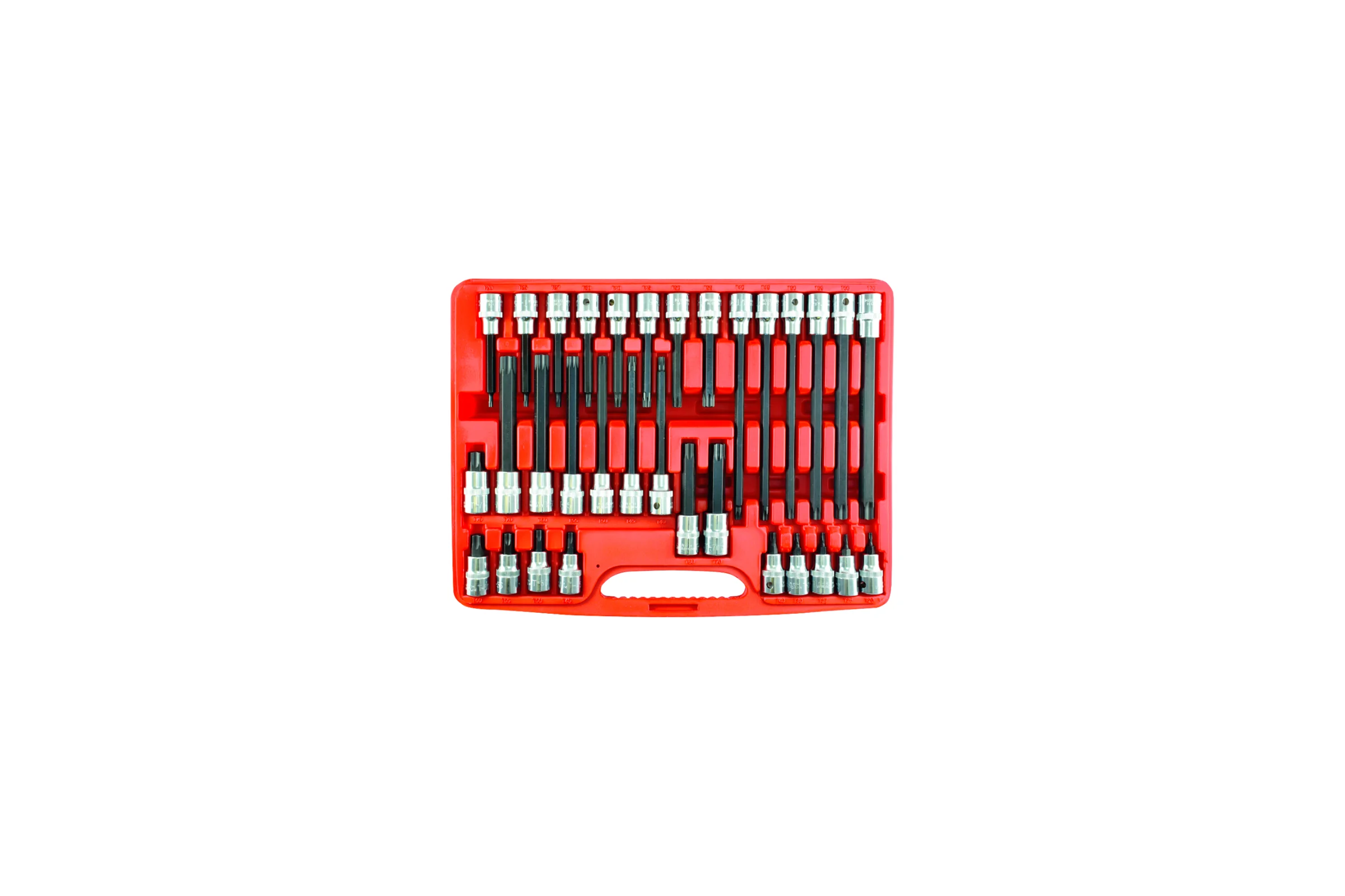 Набор головок-битов TORX AIST (звездочек торкс 6-ть лучей) T20-T70 1/2" 32 предмета 406832T 00-00010443