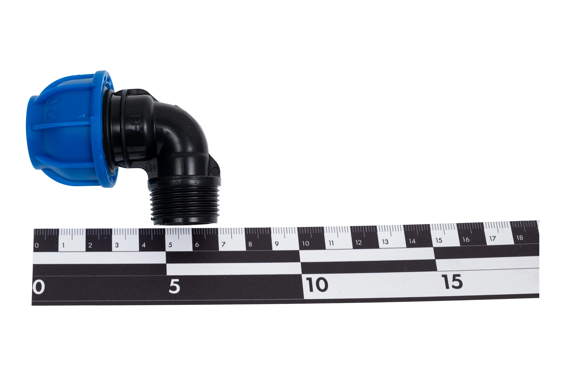 Отвод с наружной резьбой Unio d 20 мм x 3/4" 82020000000M034b