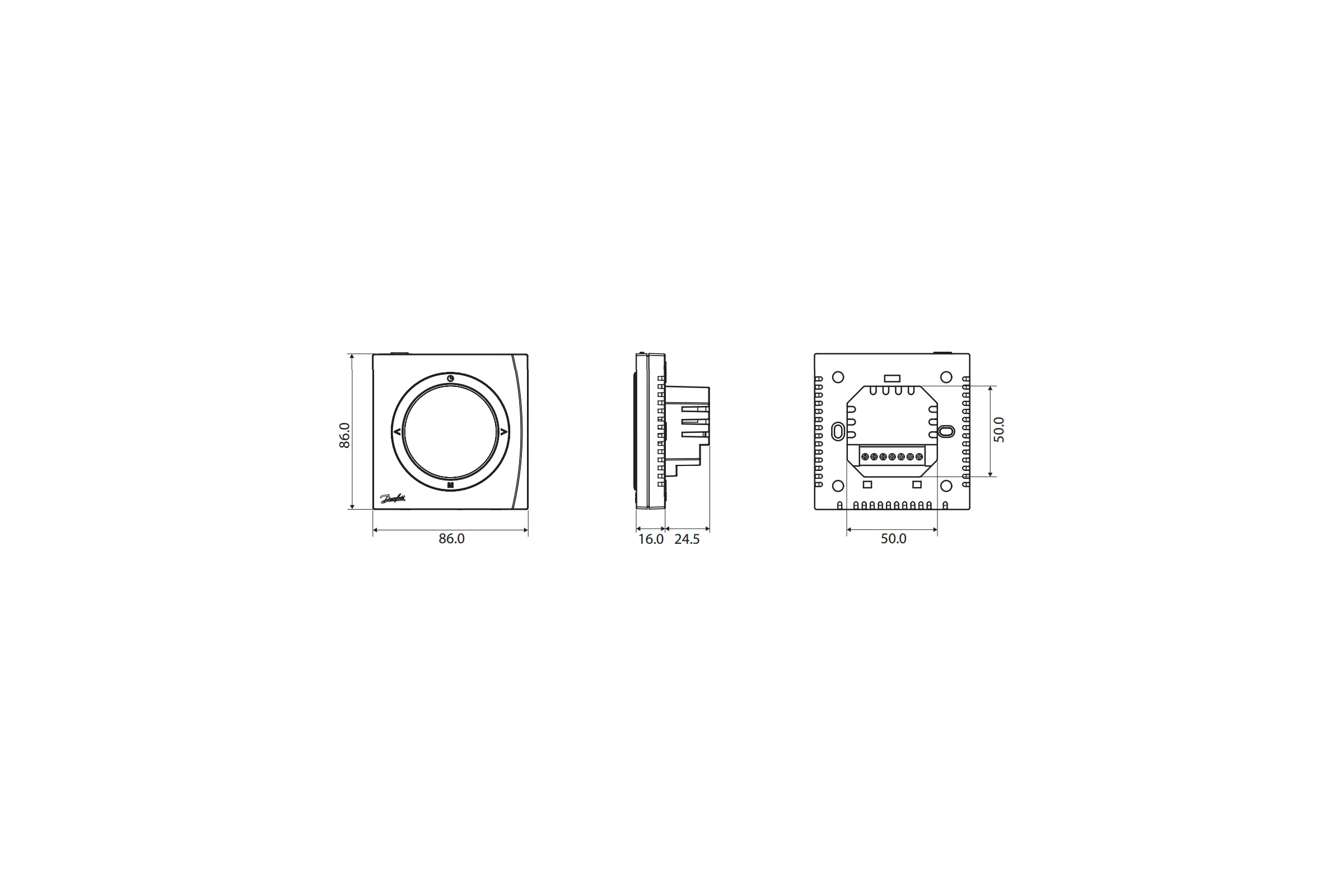 Комнатный термостат Danfoss WT-D /088U0622/ 062789