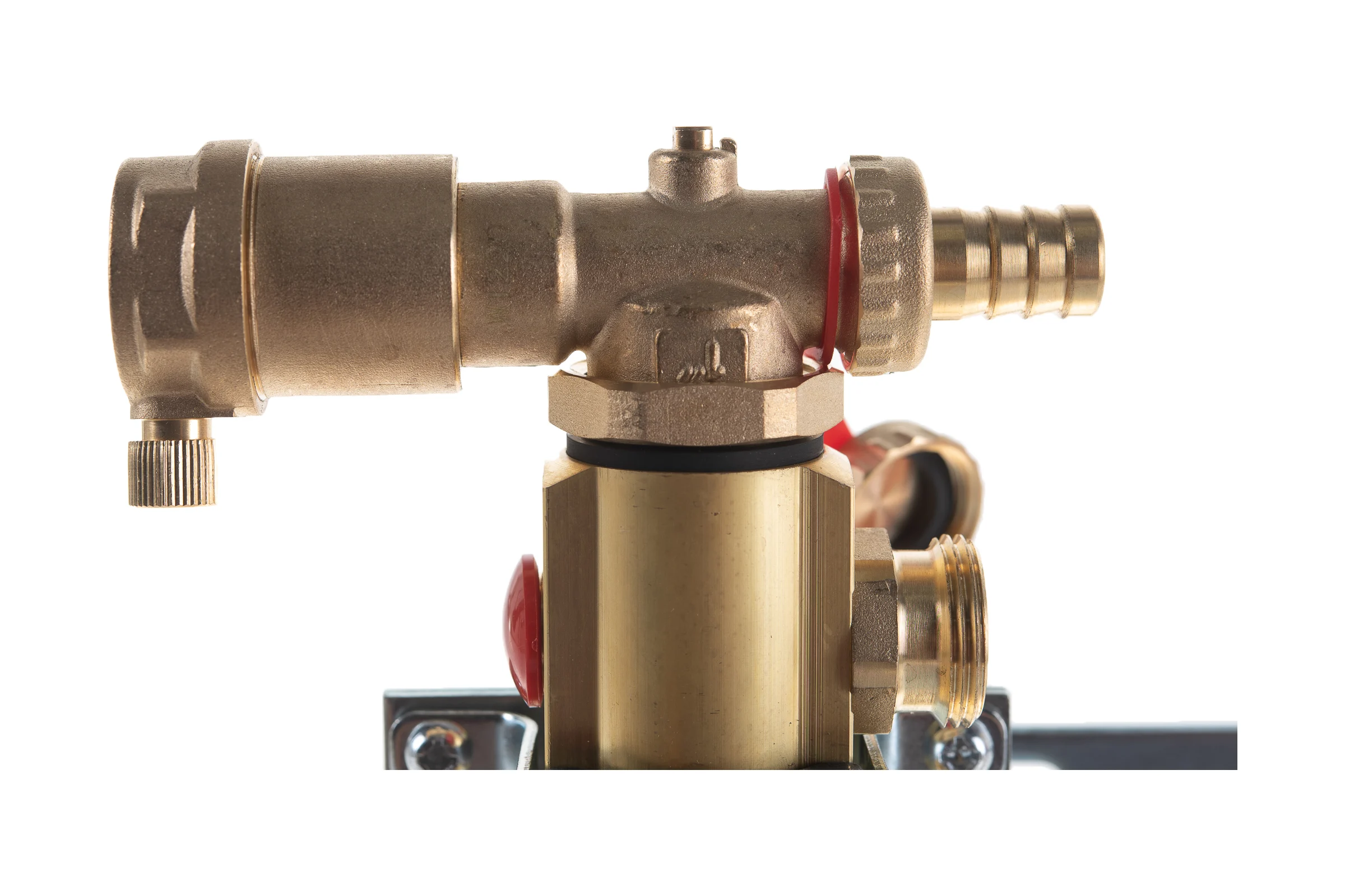 Комплект коллекторов Danfoss FHF-4 set с кронштейнами и воздухоотводчиками 4 контура 088U0704