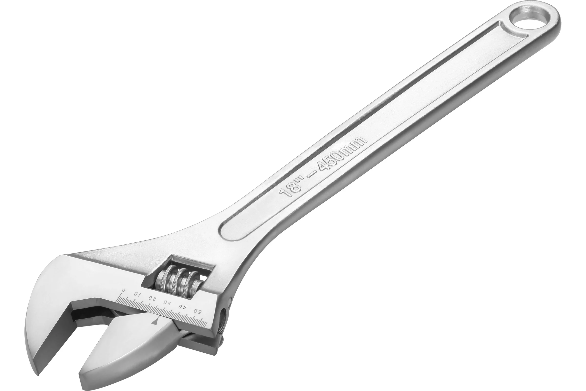 Ключ гаечный разводной REKON R768, длина 18", макс. захват губок 50 мм 054018