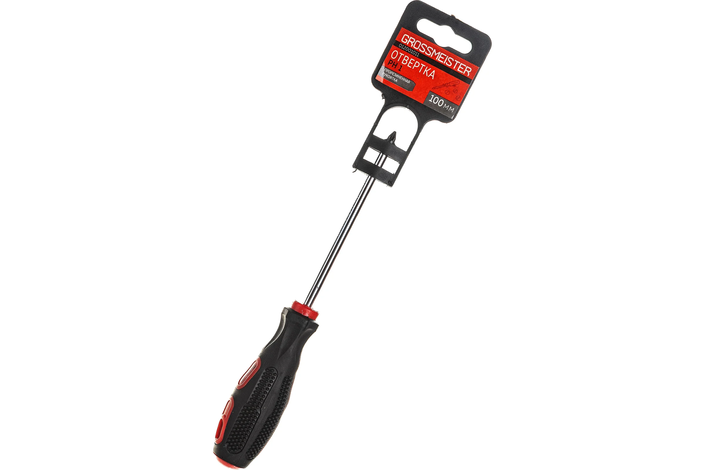 Крестовая отвертка GROSSMEISTER 1х100 мм PH 012001011