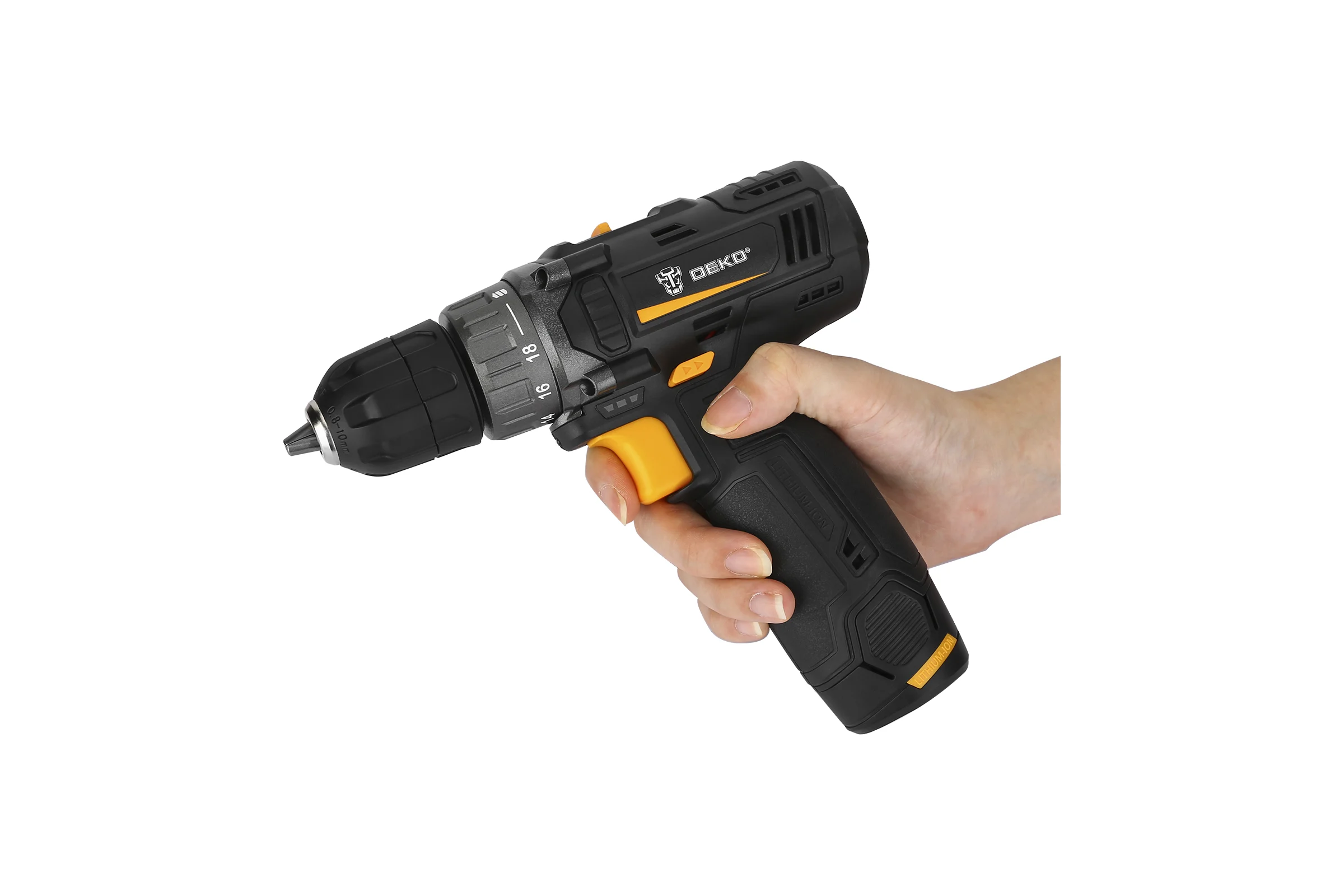 Литий-ионный аккумулятор для дрели-шуруповерта DEKO GCD12DU3 12В, 2.0 Ач 063-4378