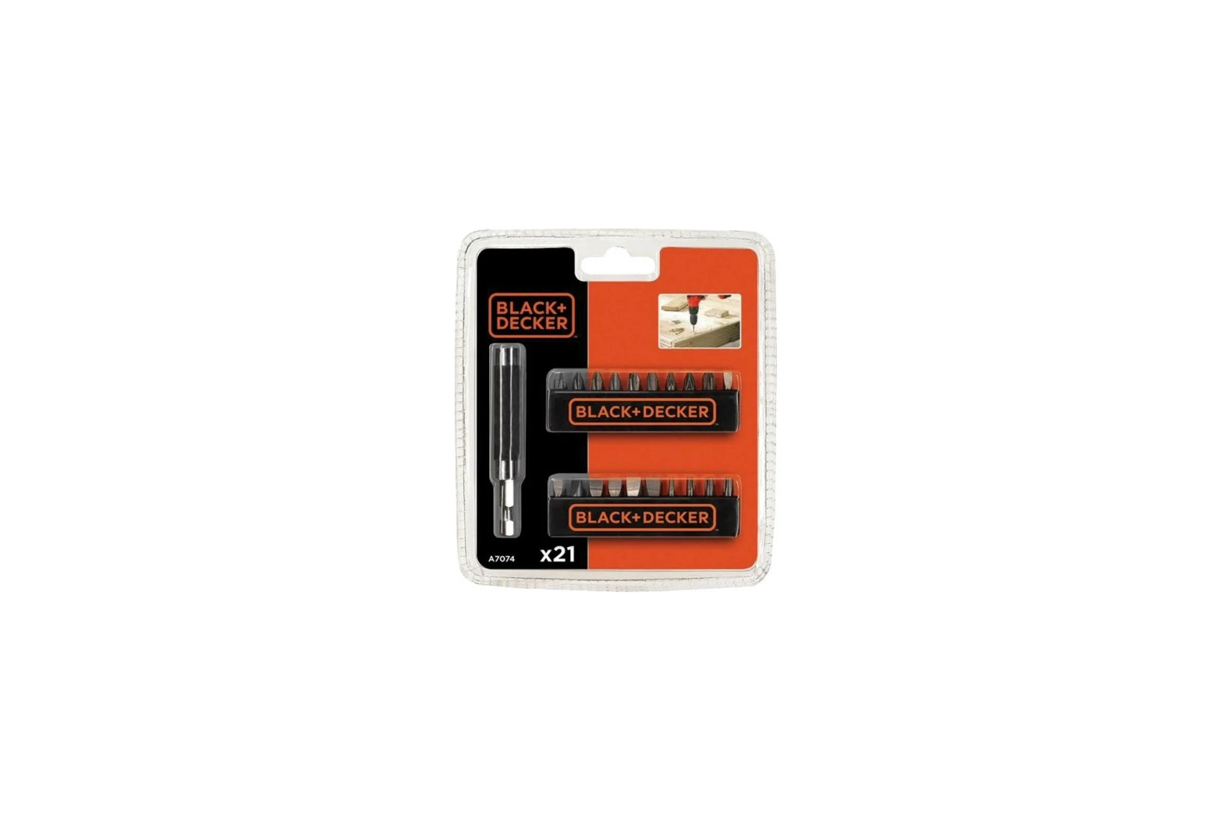 Набор бит с держателем Black&Decker A7074