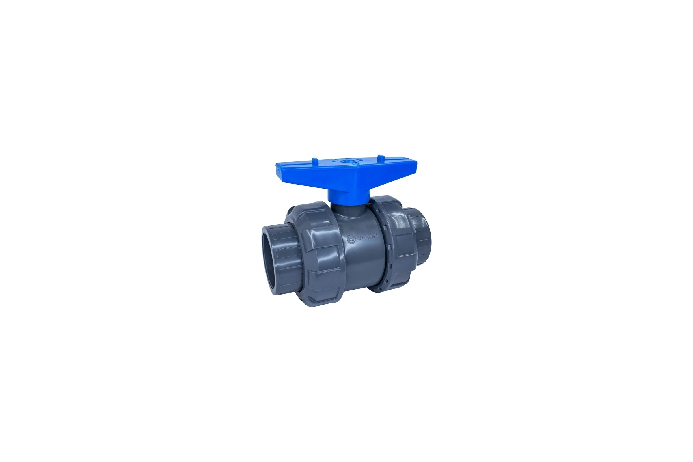 Кран шаровой AQUAVIVA НПВХ DN 75 резьба ВР 2 1/2" уплотнение TPV AQVBVE075 56686