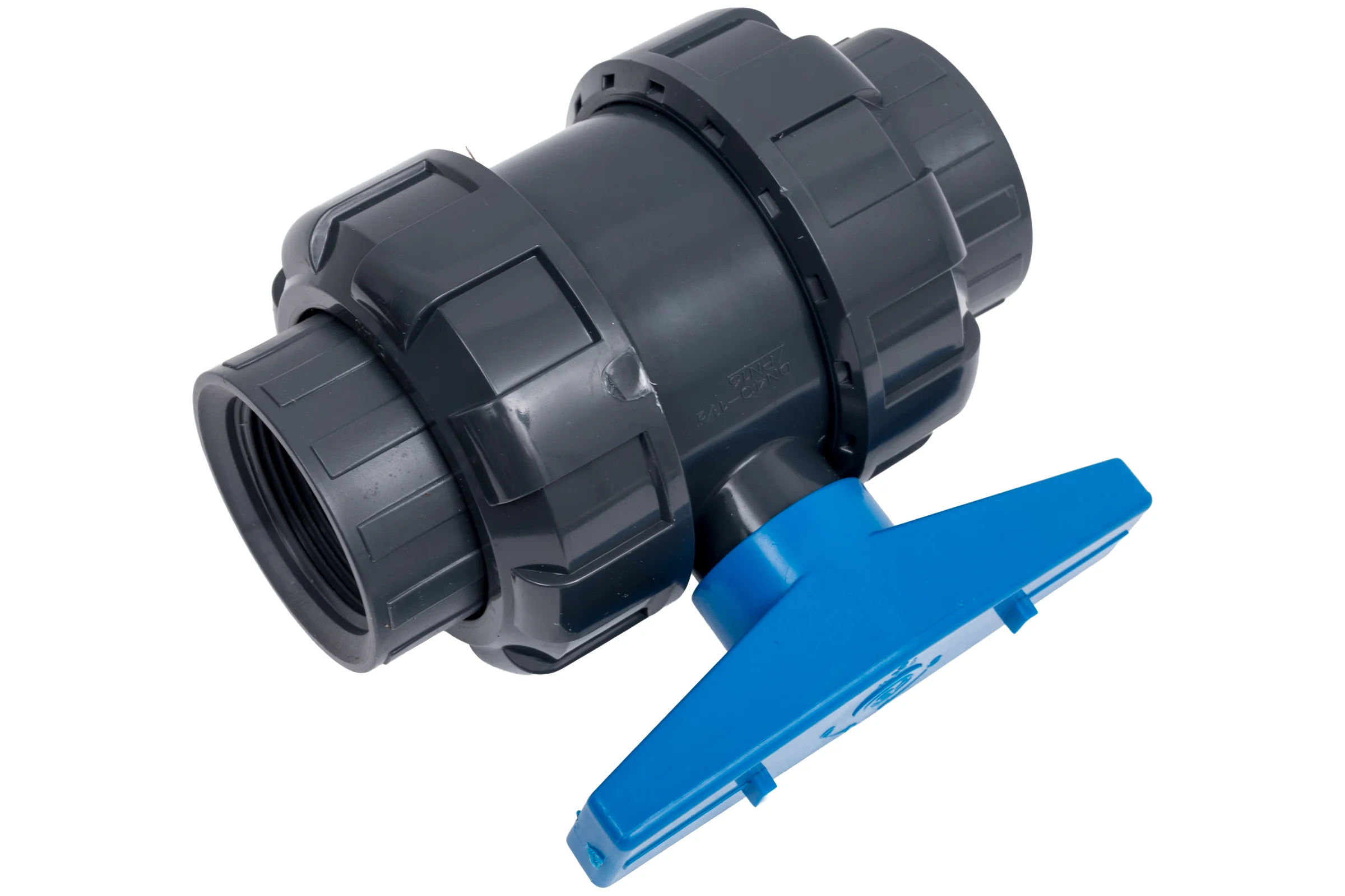 Кран шаровой AQUAVIVA НПВХ DN 50 резьба ВР 1 1/2" уплотнение TPV AQVBVE050 56685
