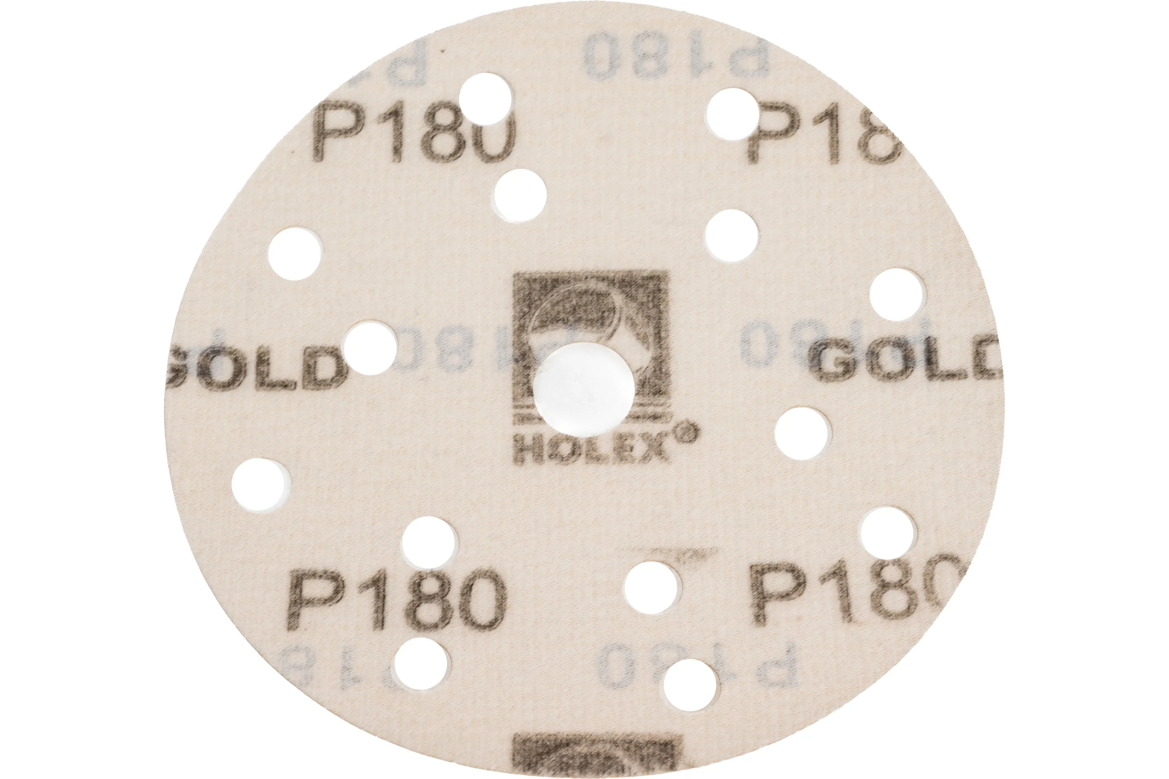 Круг абразивный GOLD LINE 150 мм, Р180, 15 отверстий, 100 шт Holex HAS-97043