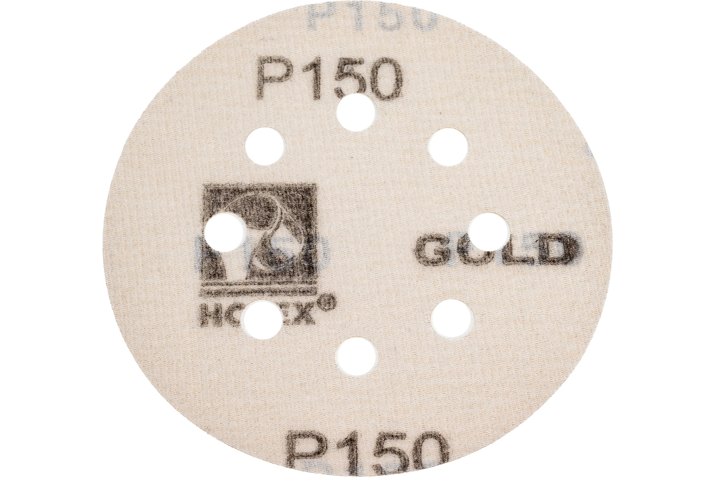 Круг абразивный GOLD LINE 125 мм, Р150, 8 отверстий, 100 шт Holex HAS-97111