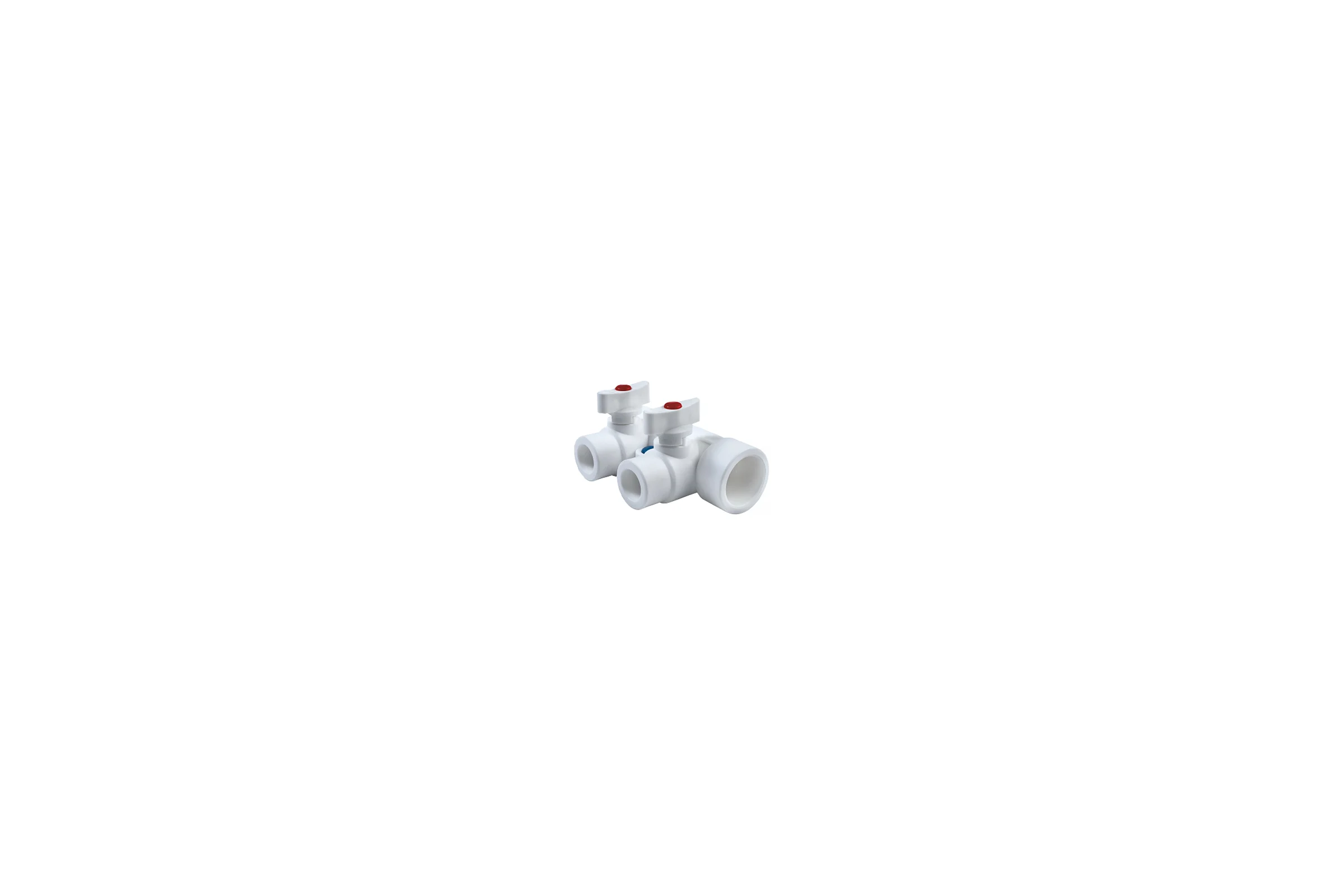 Коллектор с шаровыми кранами LAMMIN ppr 25x2 Lm31081002025