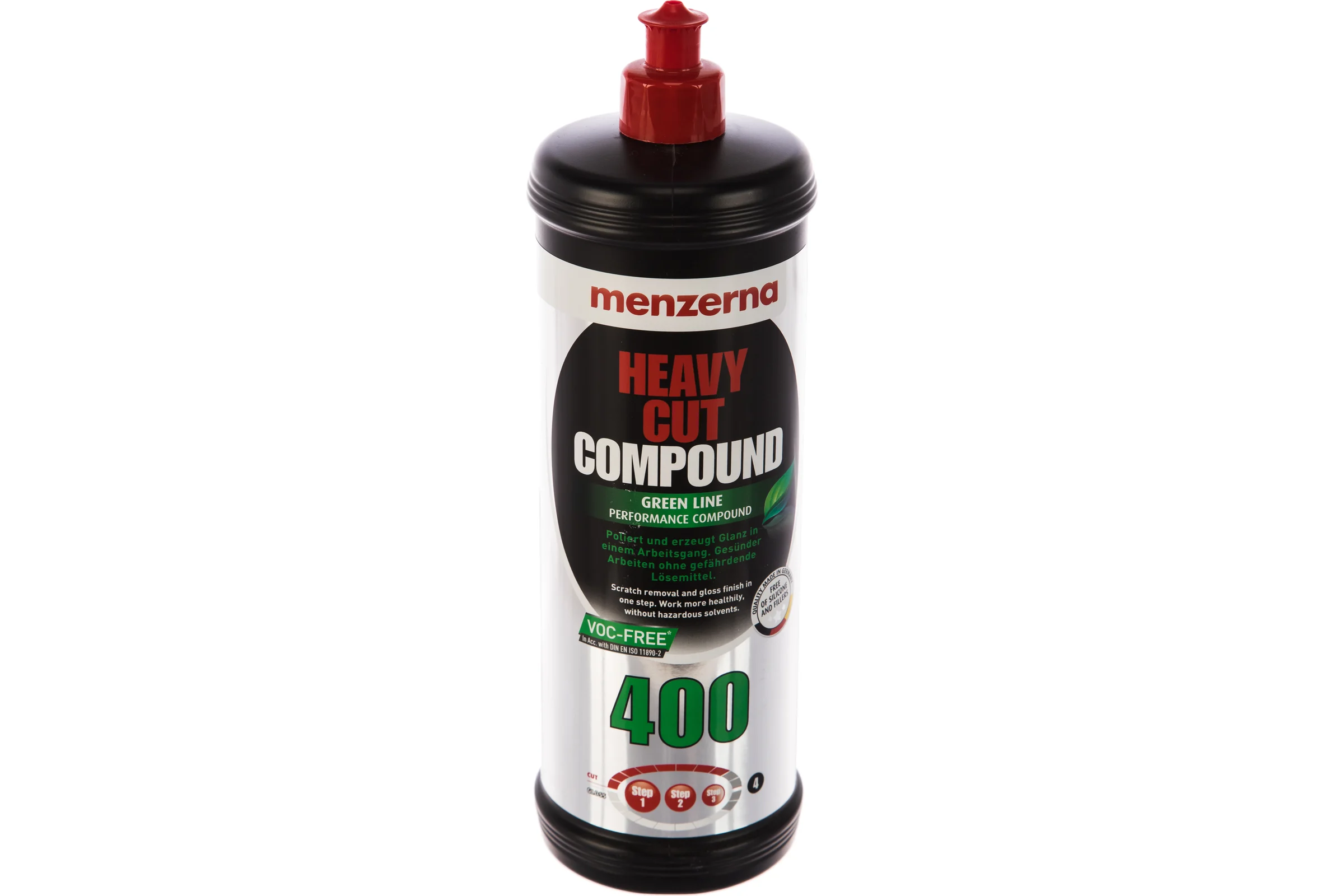 Универсальная высокоабразивная полировальная паста GREEN LINE Heavy Cut Compound 400 1 кг Menzerna 22200.261.870