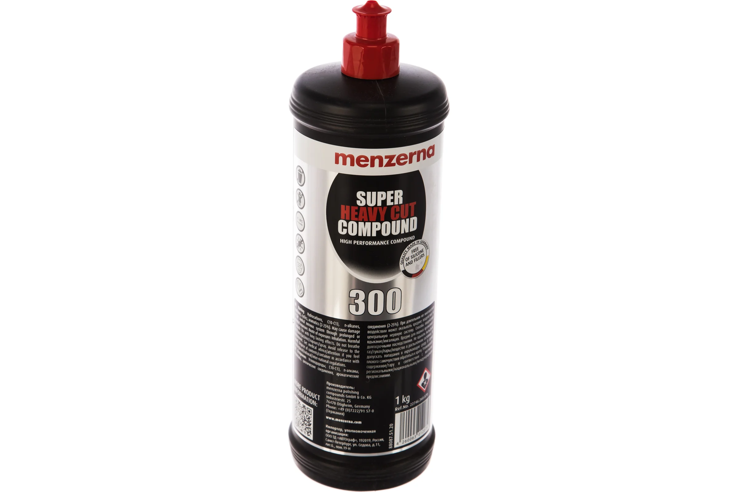 Полировальная паста Super Heavy Cut Compound 300 1 кг Menzerna 22746.260.870