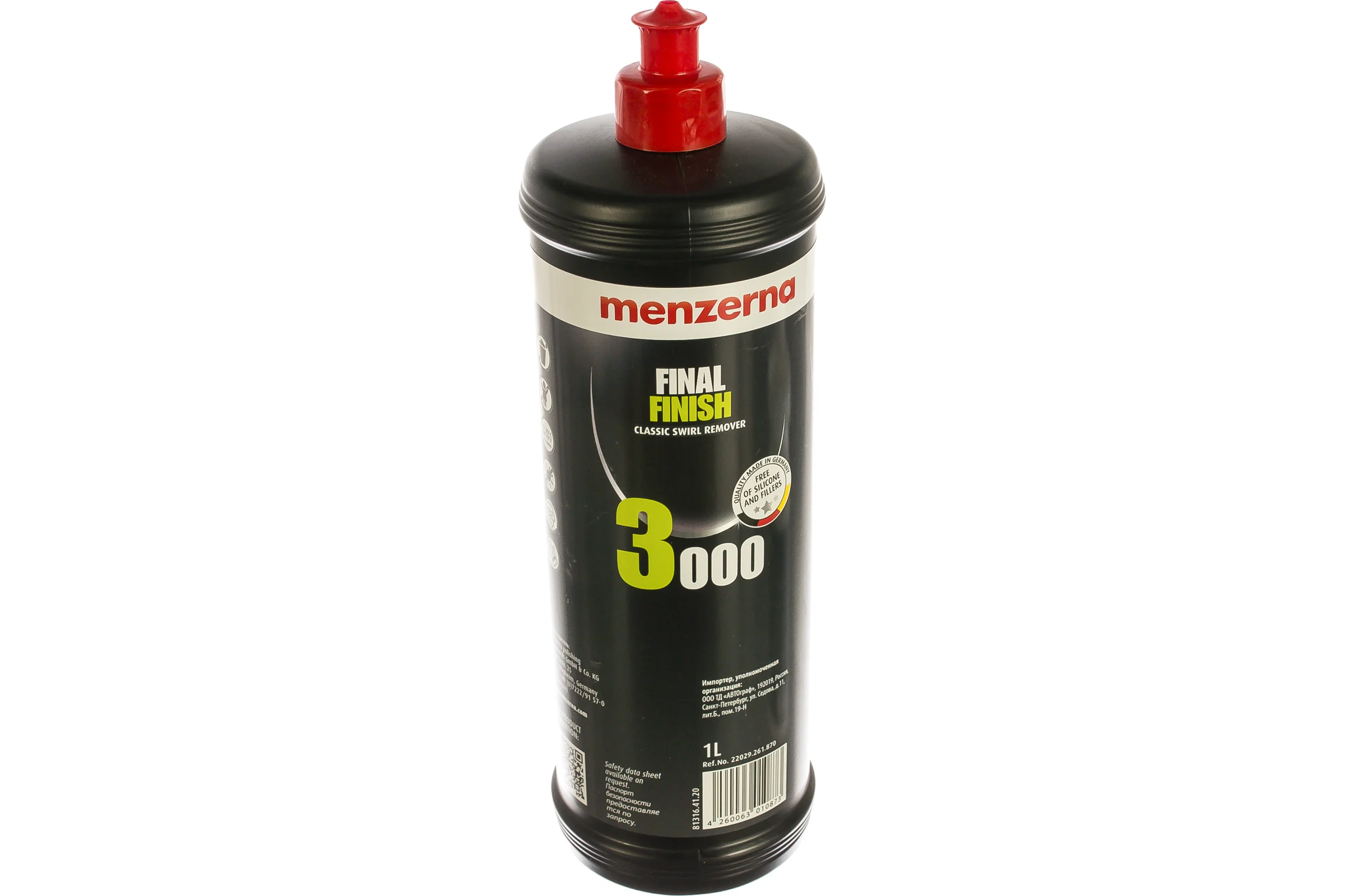 Паста полировальная низкоабразивная Menzerna Final Finish 3000 1л, 22029.261.870