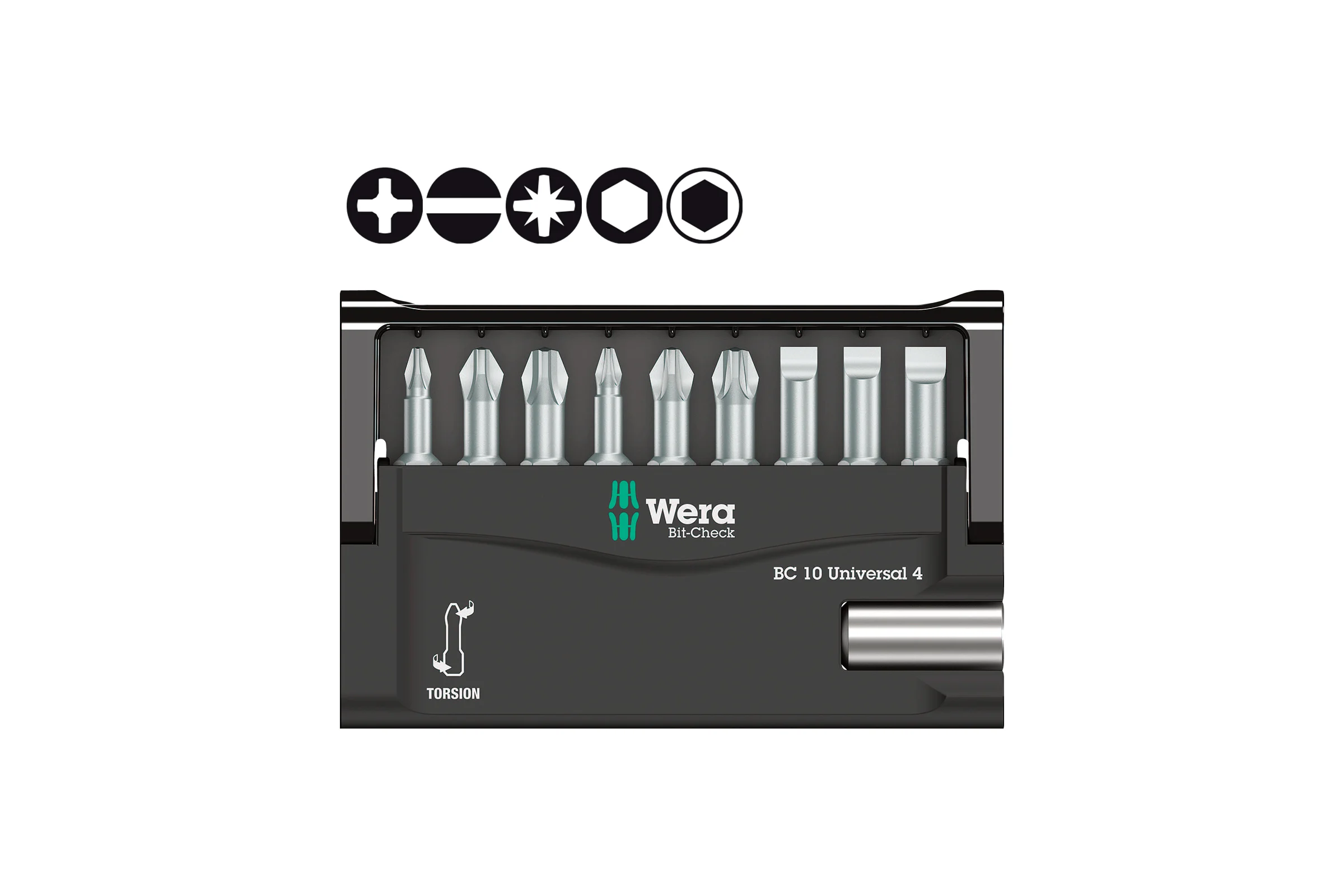 Набор бит Wera 10 предметов 8100-9-899/TZ BIT CHECK WE-056159