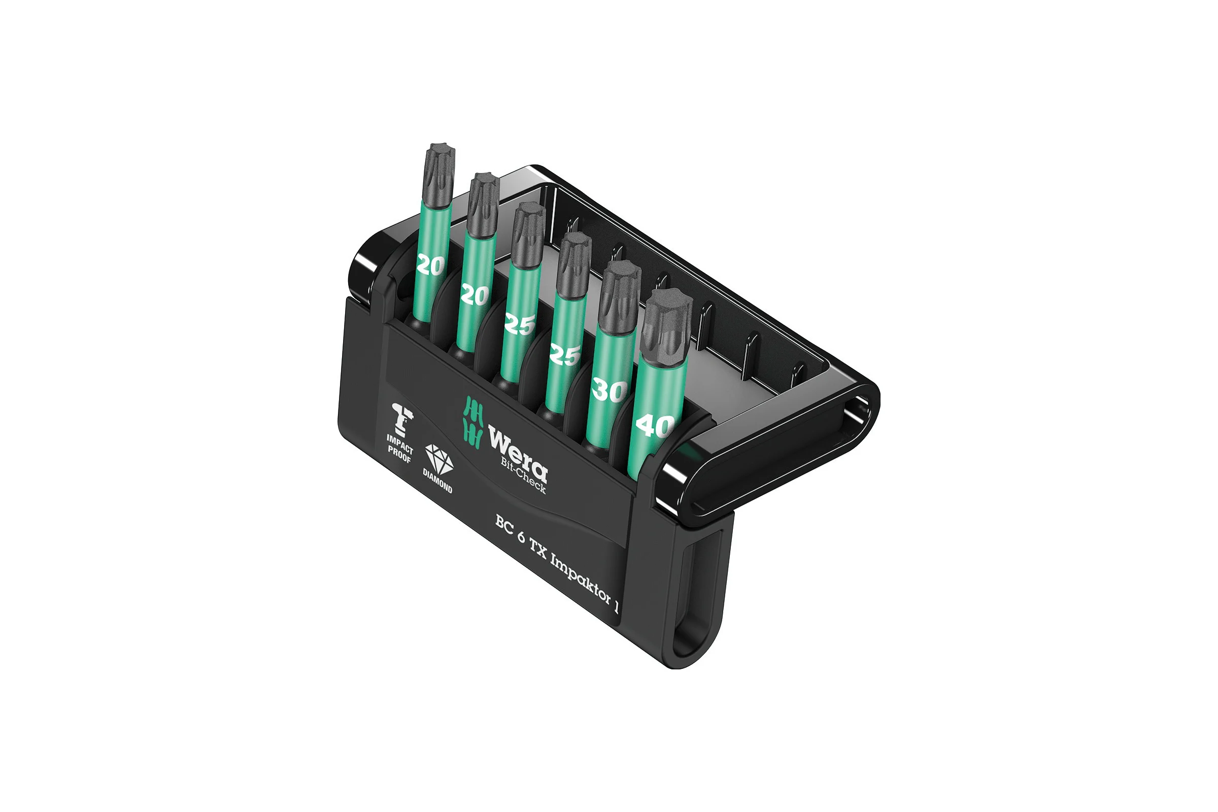 Набор бит Wera Impaktor 867/4 IMP DC 3xTX 25/50 мм; 2xTX 30/50 мм; 1xTX 40 мм WE-057693