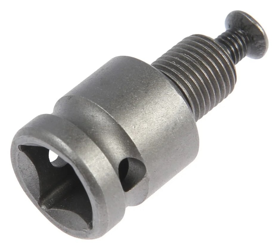 Адаптер для гайковерта CrV, с квадрата 1/2" на резьбу 1/2", 35 мм ТУНДРА 7443396