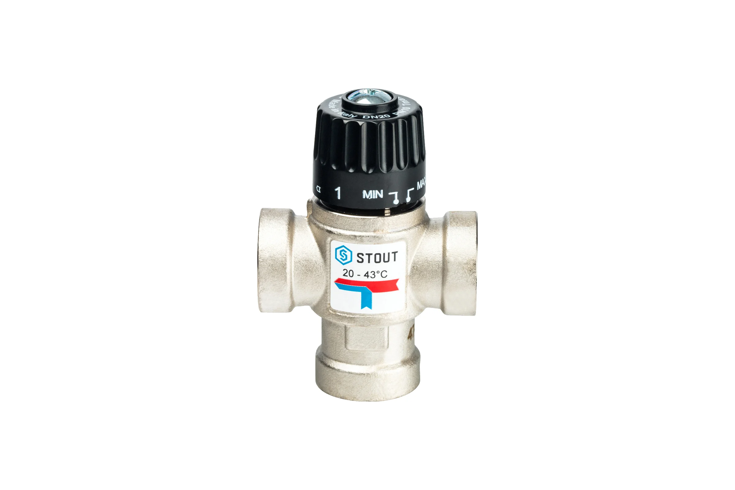 Термостатический смесительный клапан Stout 3/4" SVM-0010-164320 RG008Q241S3JKR