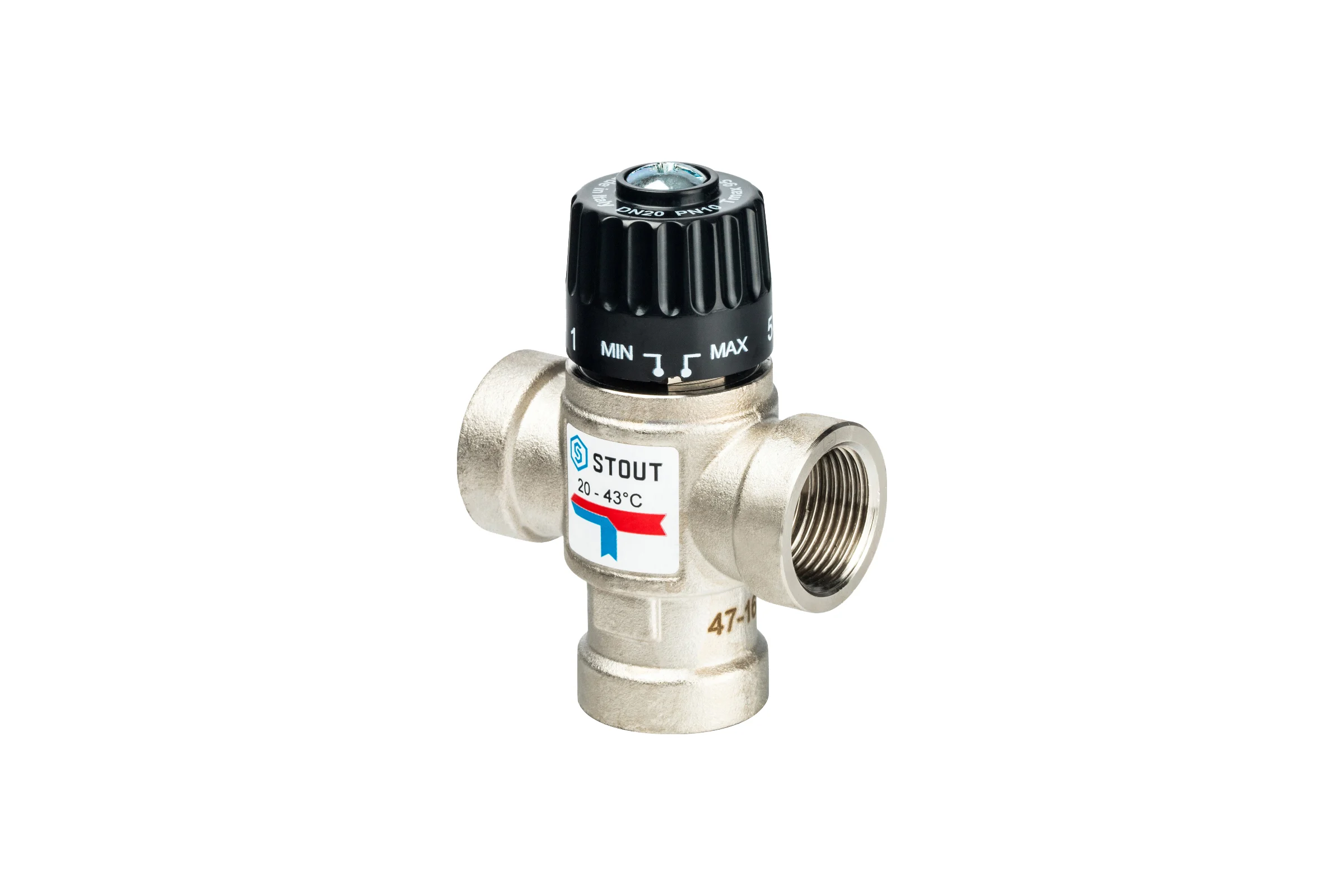 Термостатический смесительный клапан Stout 3/4" SVM-0010-164320 RG008Q241S3JKR