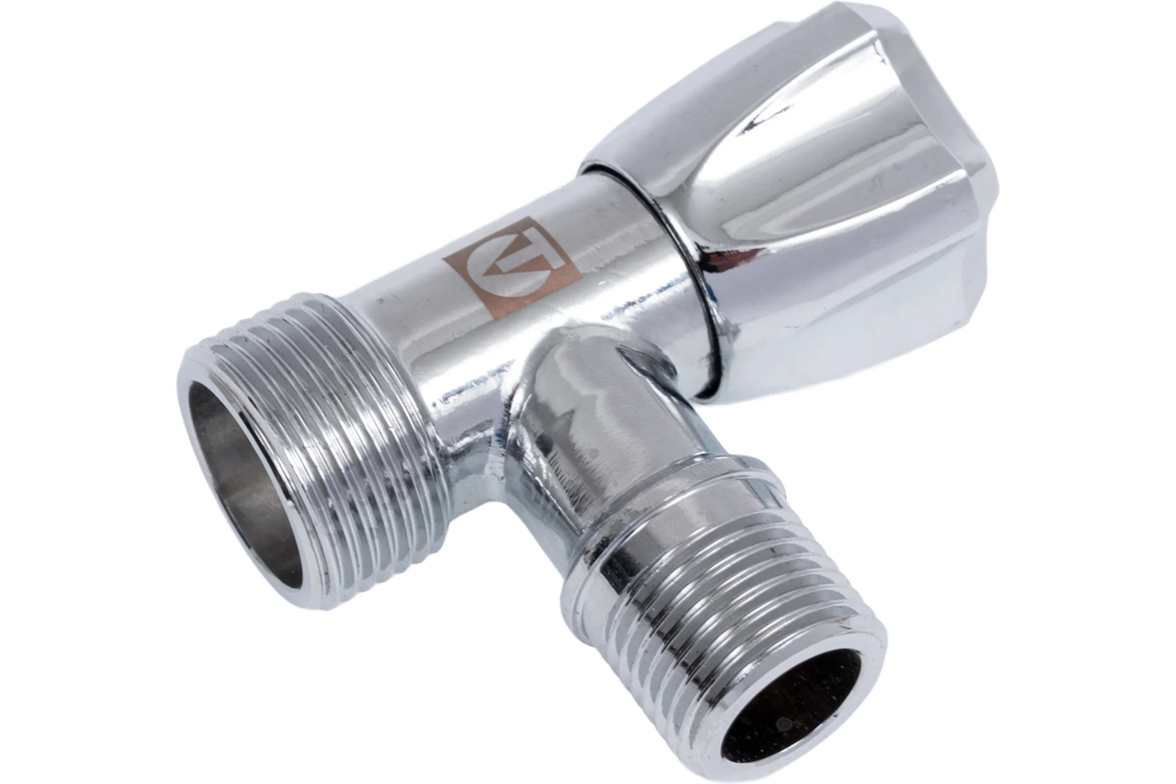 Угловой вентиль Valtec для подключения бытовой техники 1/2"х3/4" VT.240.TN.0405