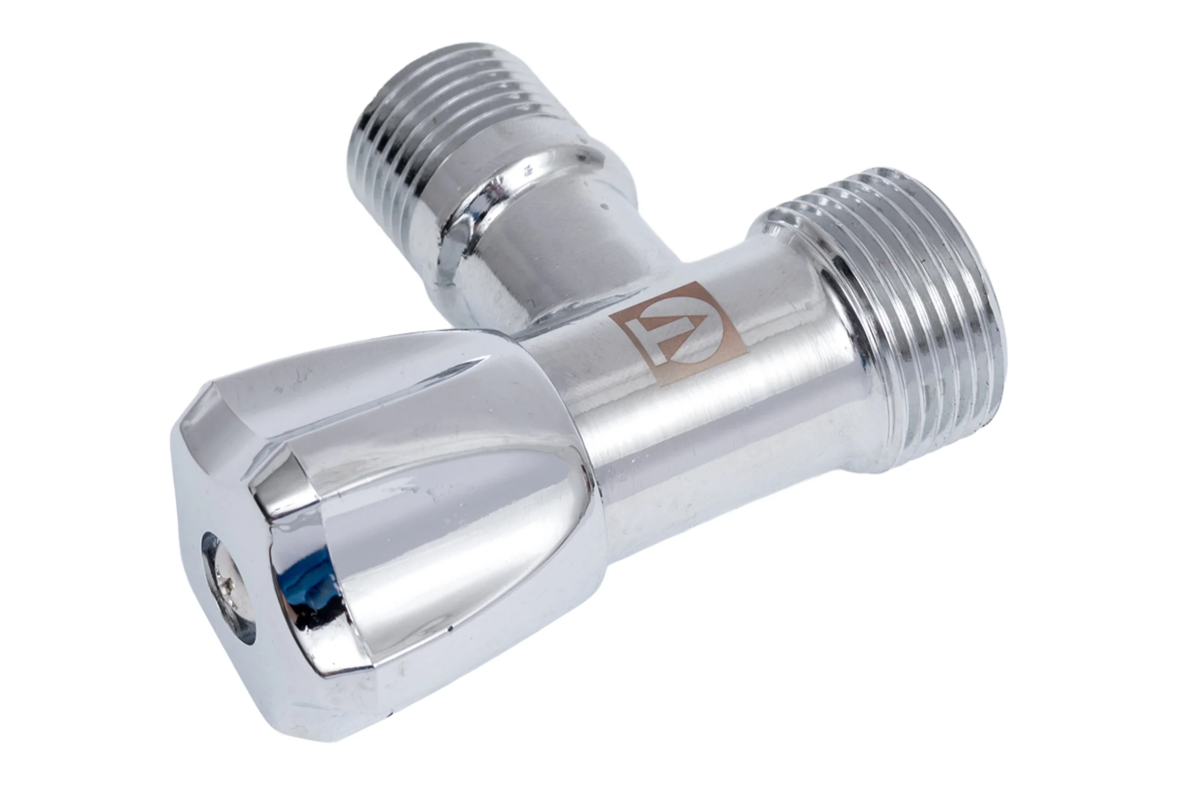 Угловой вентиль Valtec для подключения бытовой техники 1/2"х3/4" VT.240.TN.0405