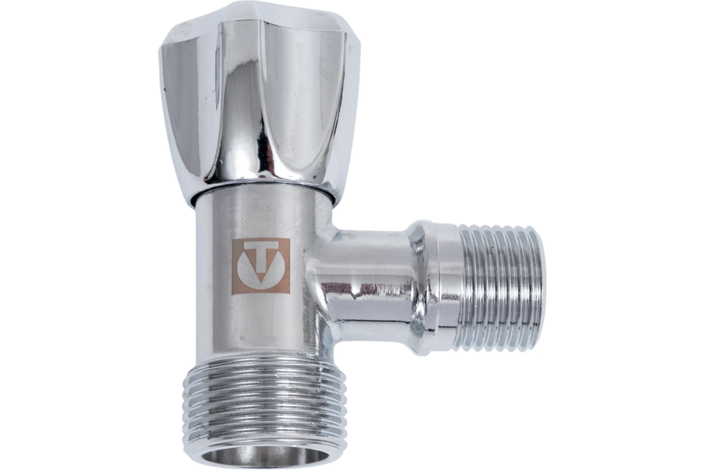 Угловой вентиль Valtec для подключения бытовой техники 1/2"х3/4" VT.240.TN.0405