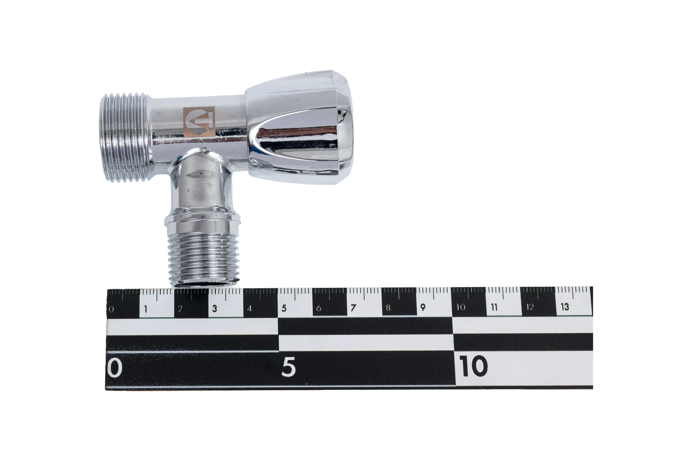 Угловой вентиль Valtec для подключения бытовой техники 1/2"х3/4" VT.240.TN.0405