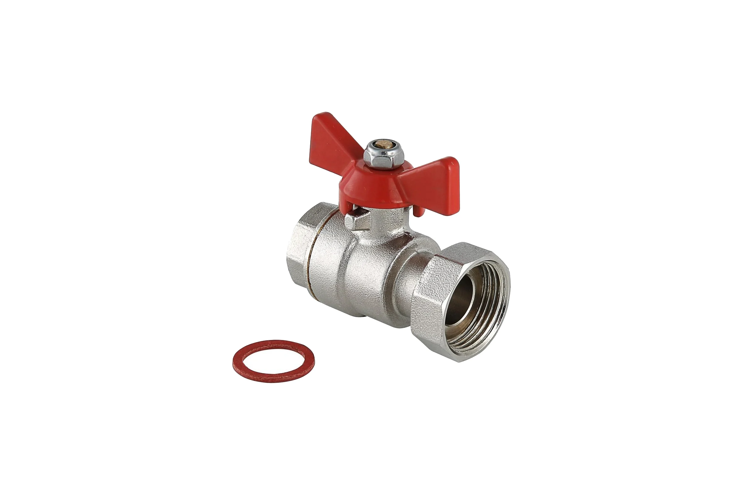 Шаровой кран Valtec с накидной гайкой 3/4"x1" внутренняя-внутренняя VT.241.N.0506