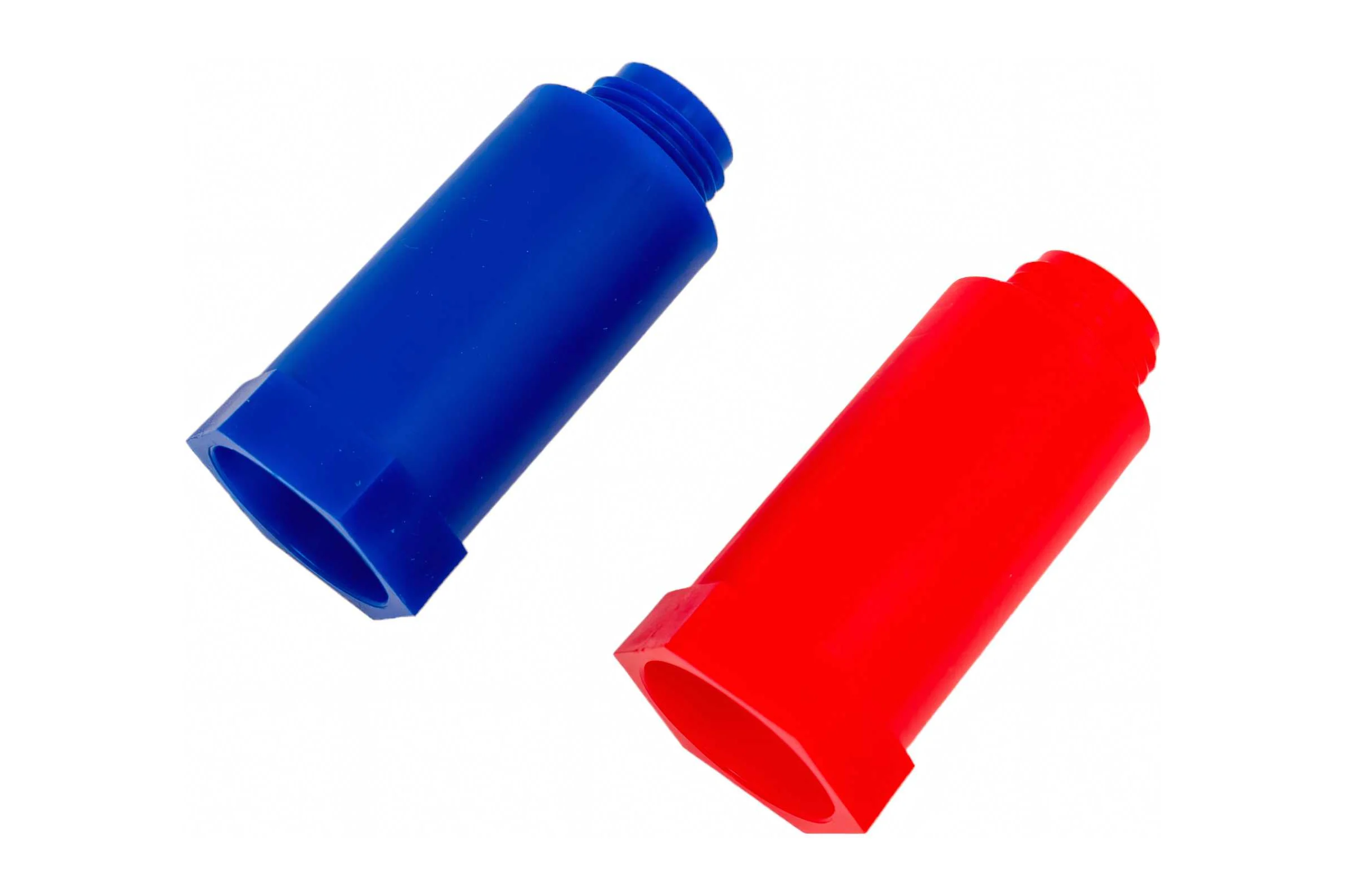 Набор цветных удлиненных заглушек Valfex 1/2'' (комплект 2 шт.) (100/1) (синий/красный) 10192020