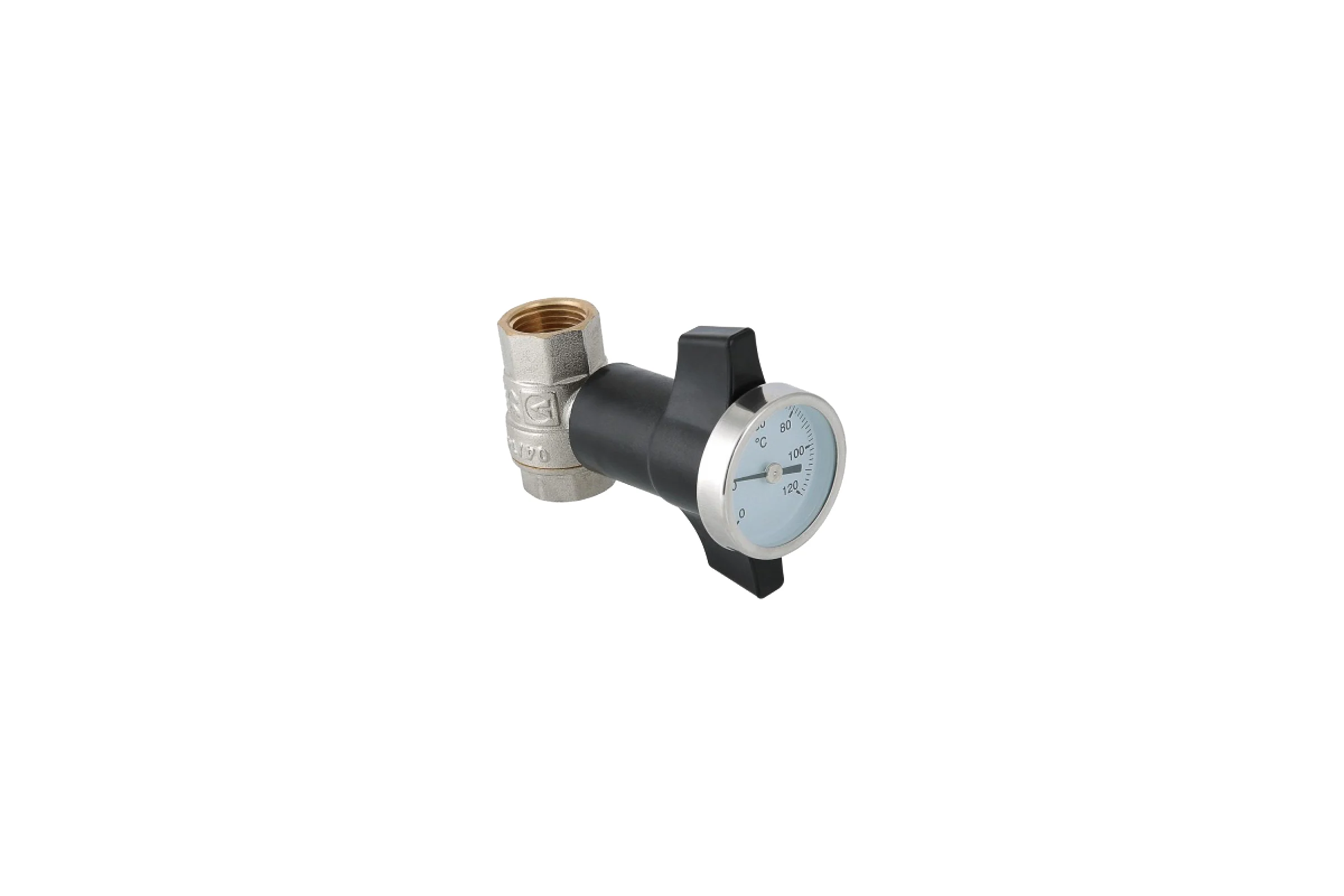 Шаровой кран Valtec c термометром 1/2" VT.808.N.04