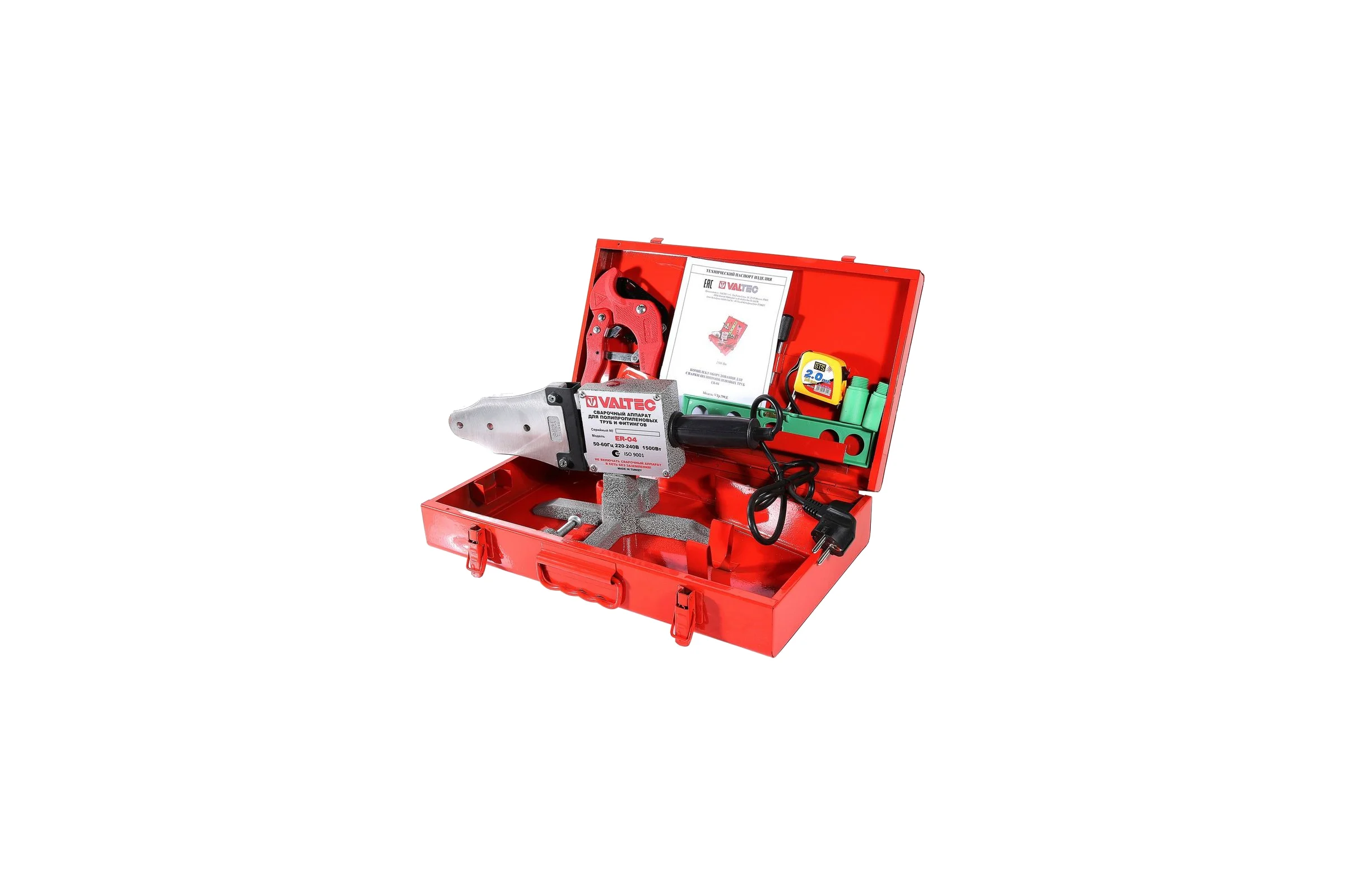 Комплект сварочного оборудования Valtec ER-03 50-75 мм 2000 Вт VTp.799.E.050075