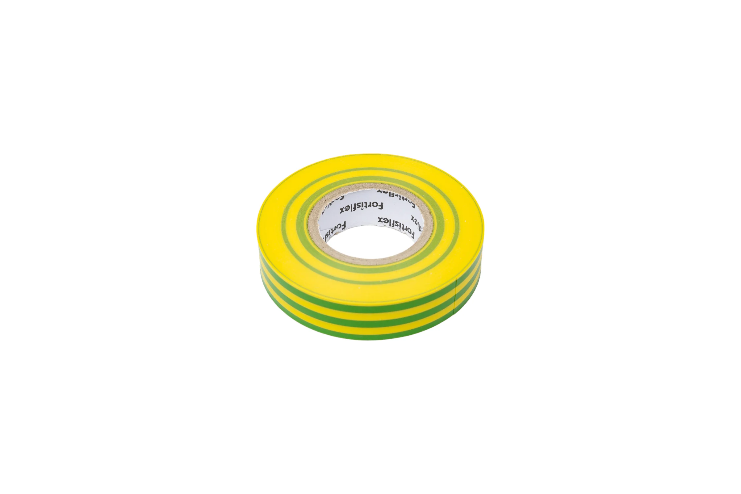 Изолента ПВХ Fortisflex 15x0.13 мм, 20 м, желто-зеленый 90810