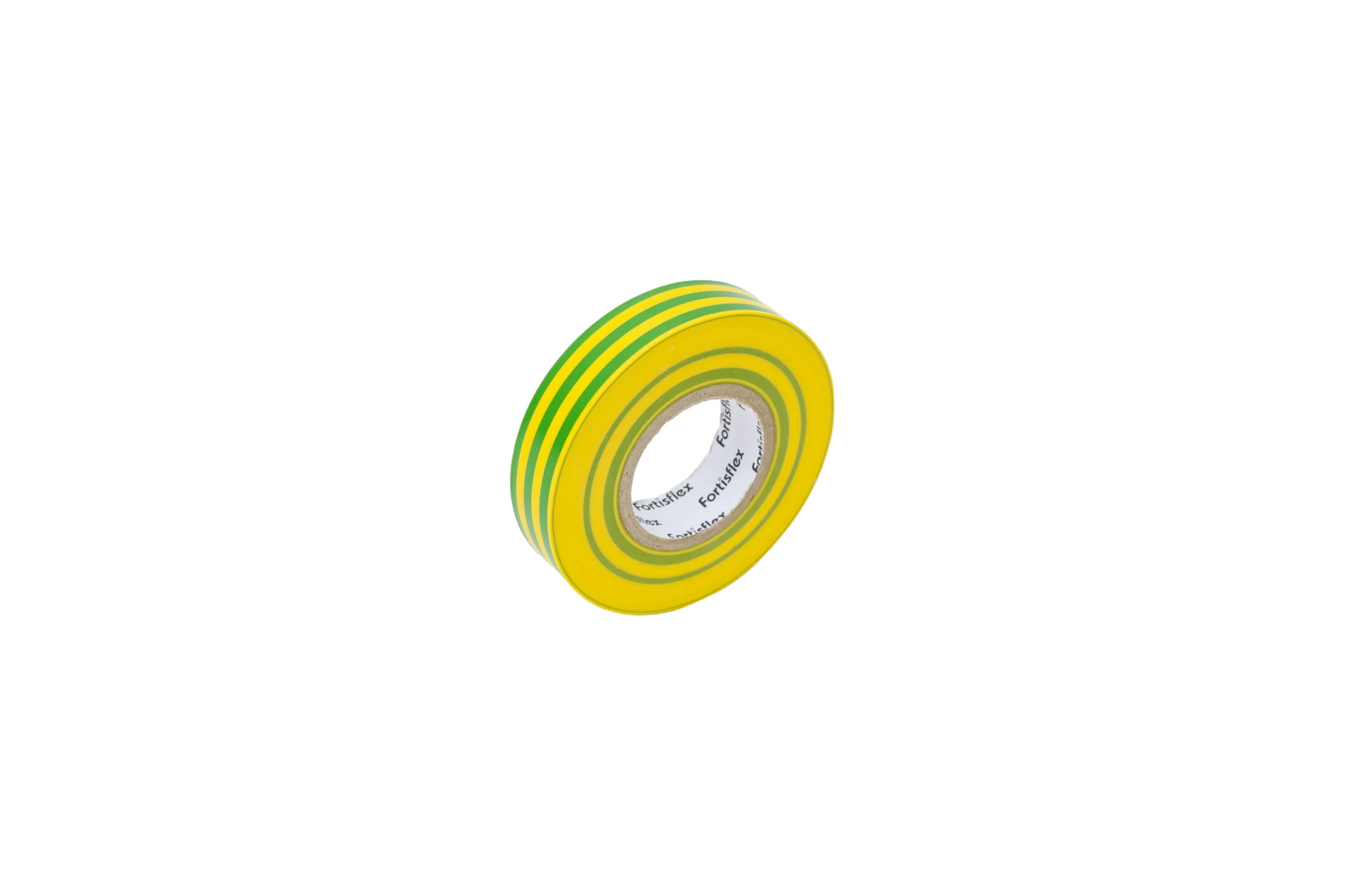 Изолента ПВХ Fortisflex 15x0.13 мм, 20 м, желто-зеленый 90810