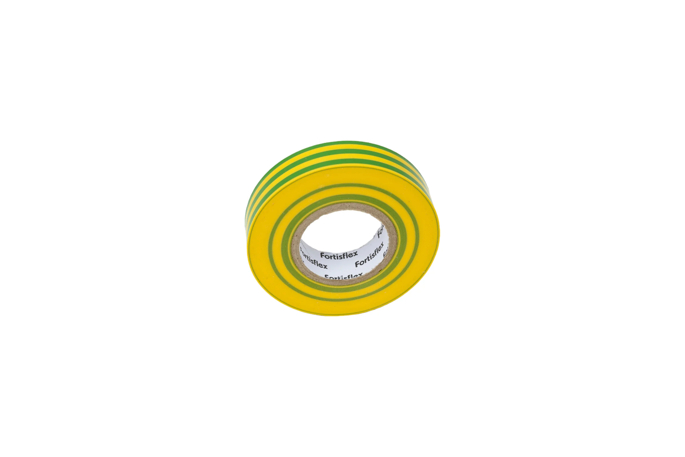 Изолента ПВХ Fortisflex 15x0.13 мм, 20 м, желто-зеленый 90810
