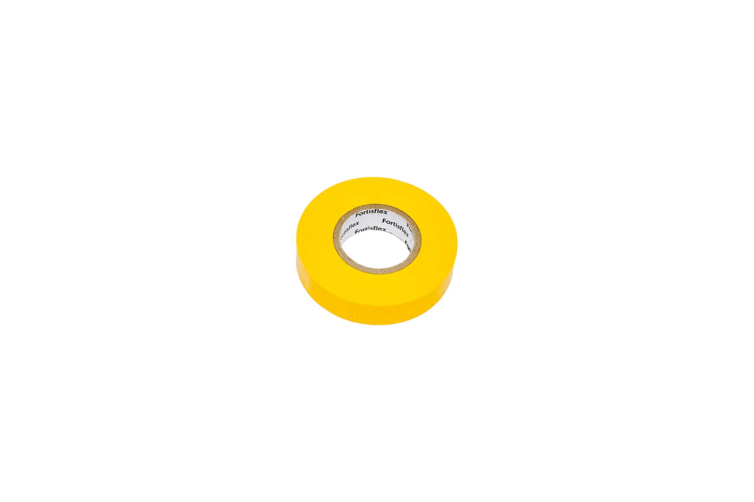 Изолента ПВХ Fortisflex 15x0.13 мм, 20 м, желтый 90805