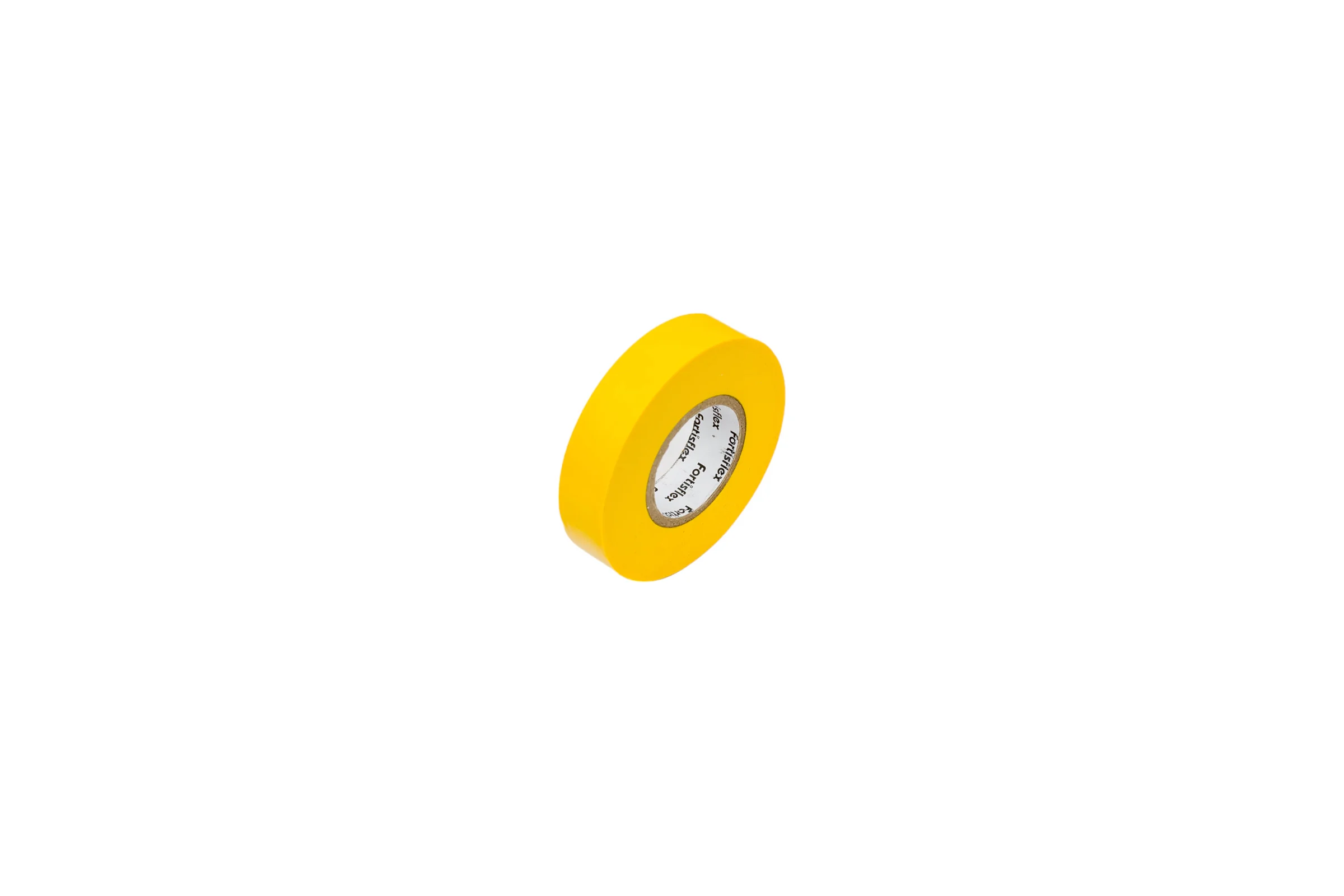 Изолента ПВХ Fortisflex 15x0.13 мм, 20 м, желтый 90805