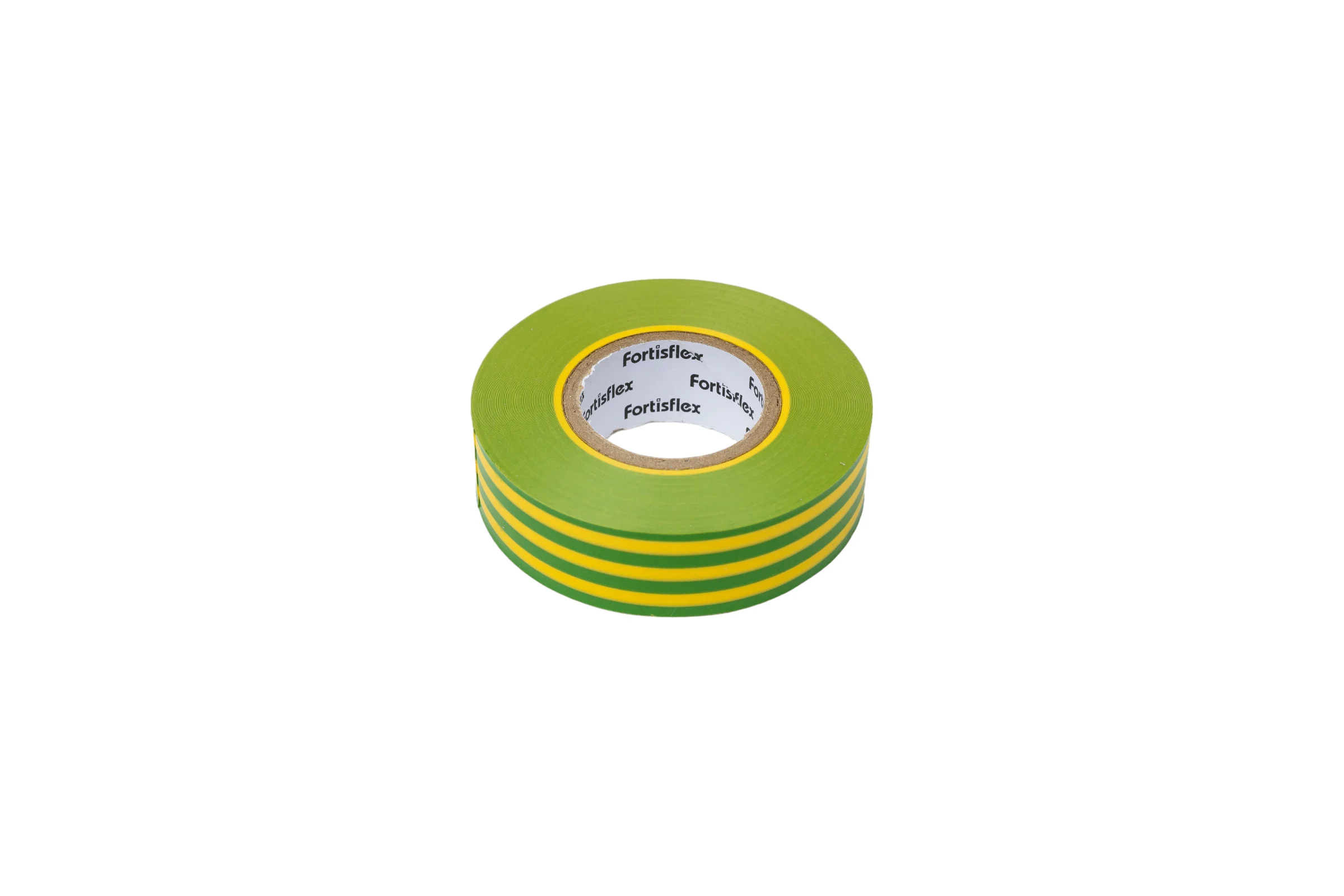 Изолента ПВХ Fortisflex 19x0.13 мм, 20 м, желто-зеленый 90824