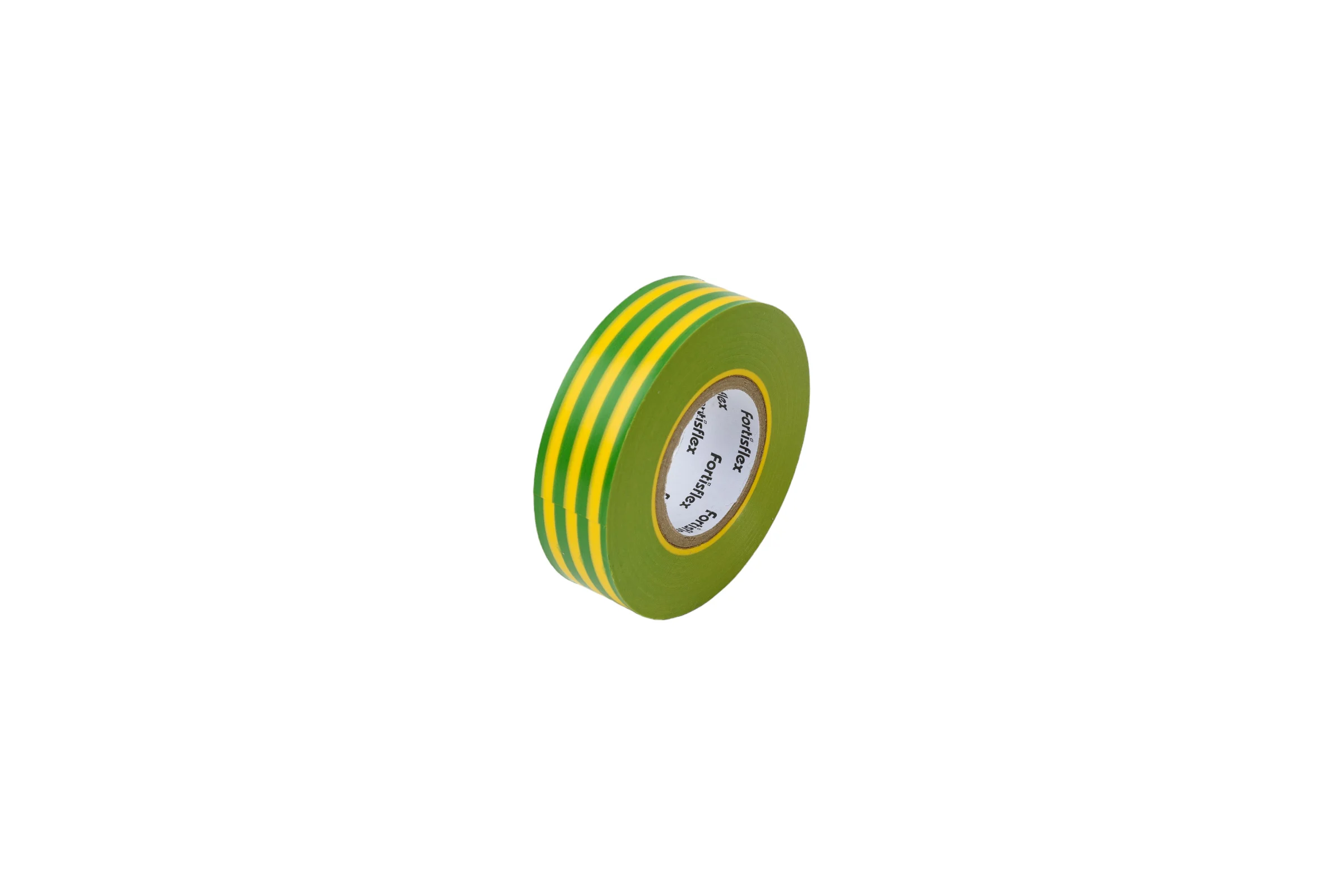 Изолента ПВХ Fortisflex 19x0.13 мм, 20 м, желто-зеленый 90824