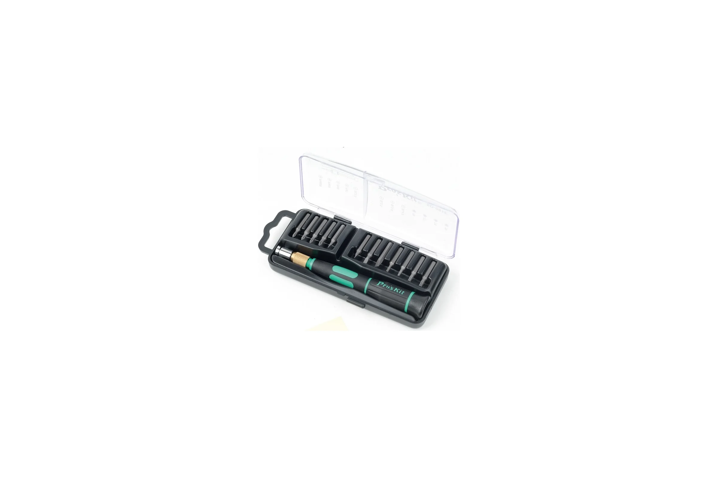 Прецизионная отвертка со сменными битами 12шт. ProsKit SD-081E С00034095
