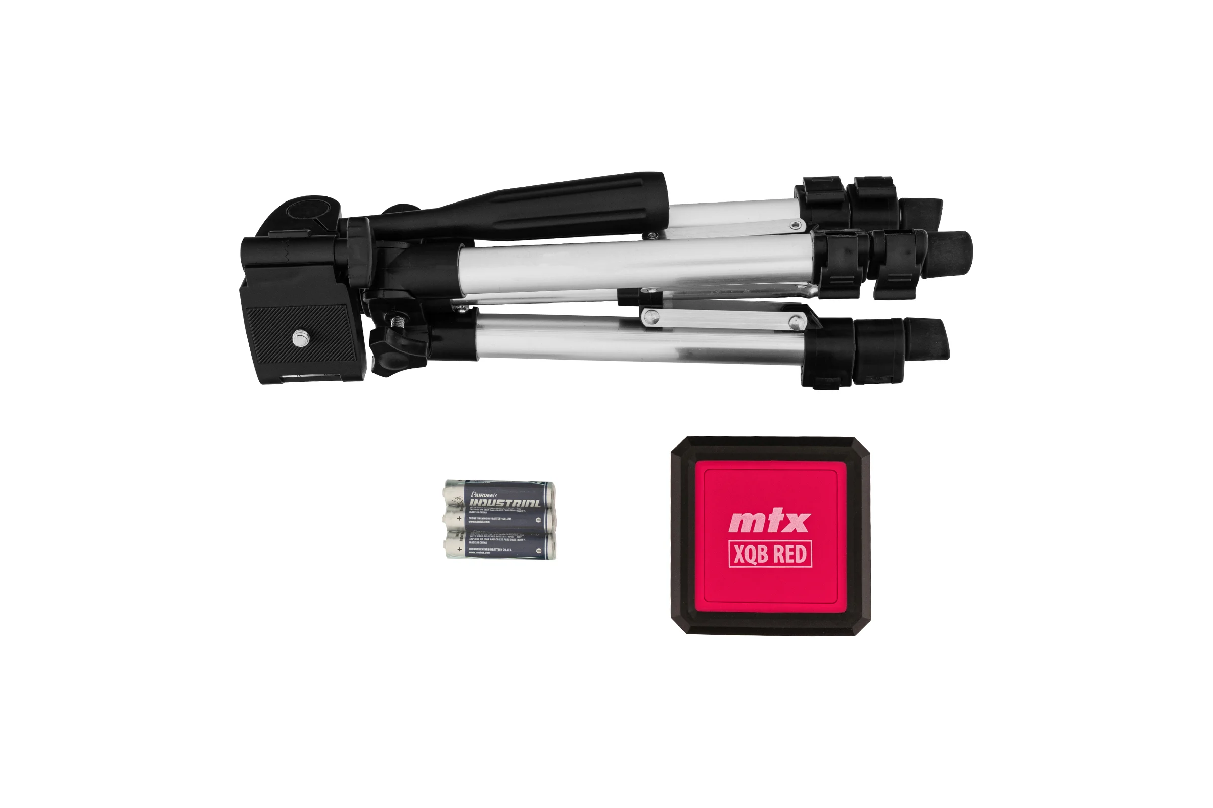 Лазерный уровень MTX xqb red pro set, 10 м, красный луч, батарейки, штатив 350185