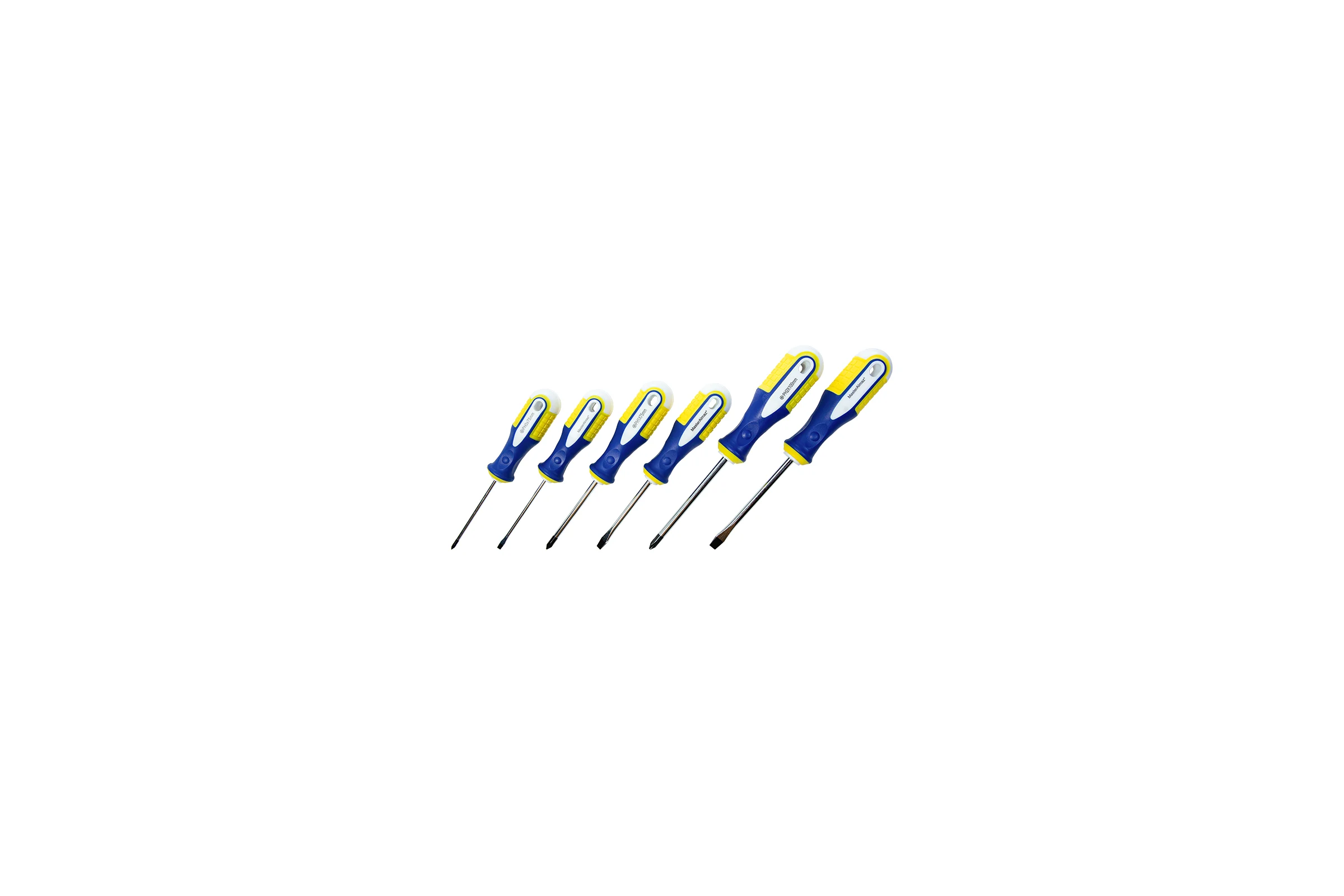 Набор отверток 6 шт. МастерАлмаз SL 6x100mm 5x75mm 3x75mm PH2x100mm PH1x75mm PH0x75mm 10504016