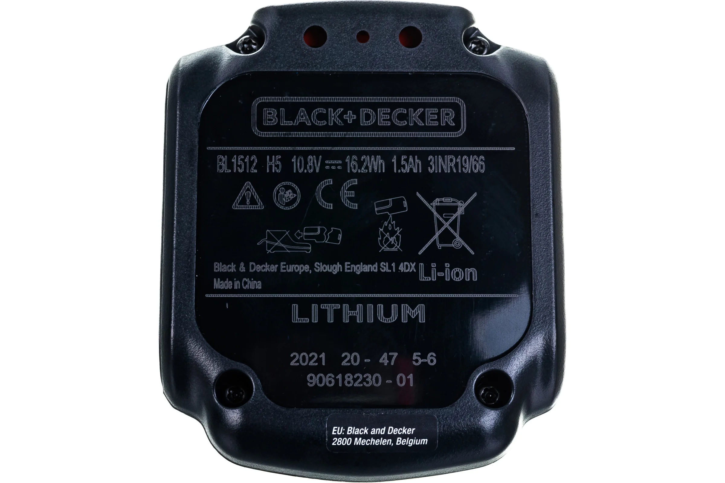 Аккумуляторная батарея Li-Ion (10.8 В, 1.5 Ач) Black&Decker BL1512-XJ