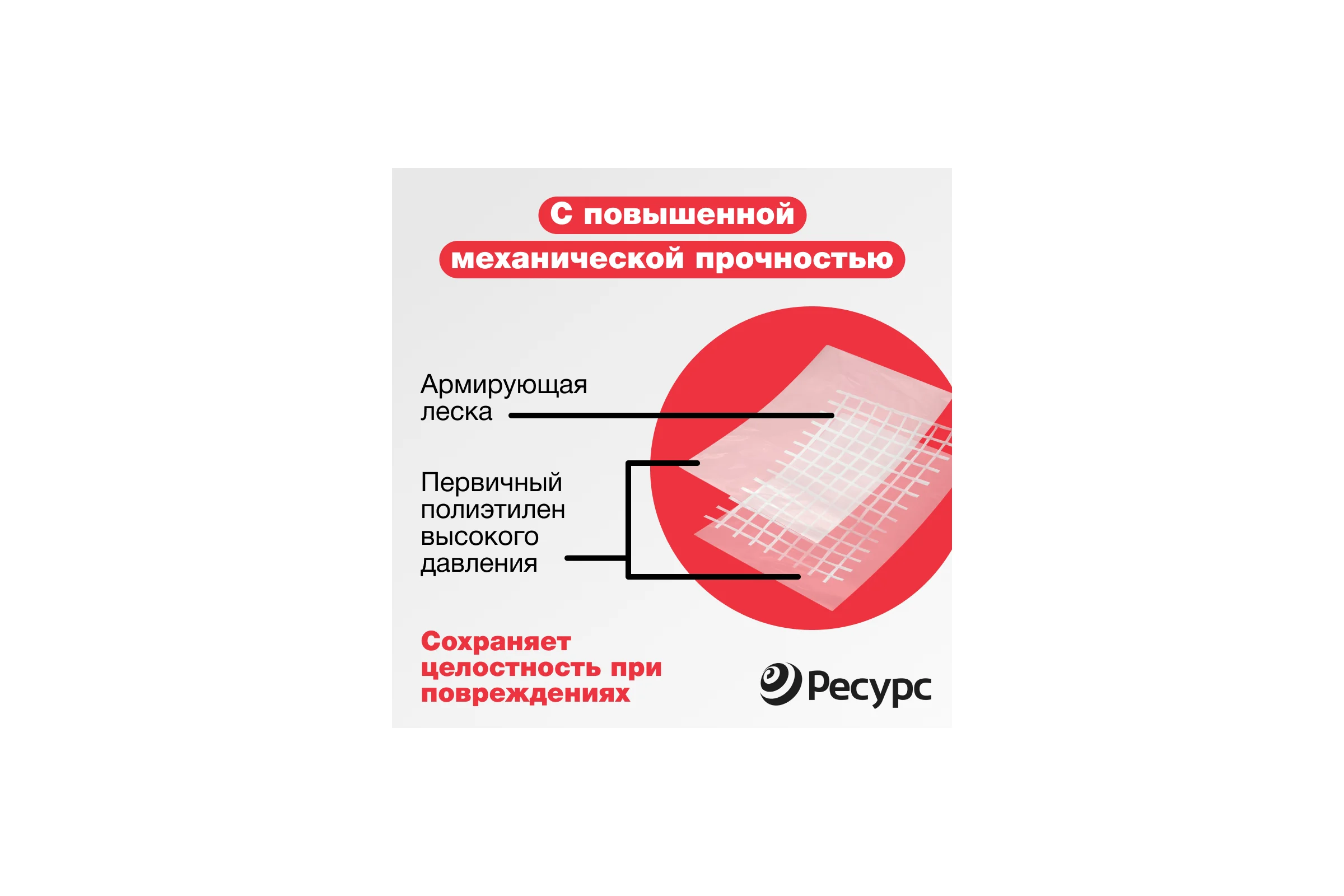 Пленка армированная (120 г/м2, 2х25 м) Ресурс 07604