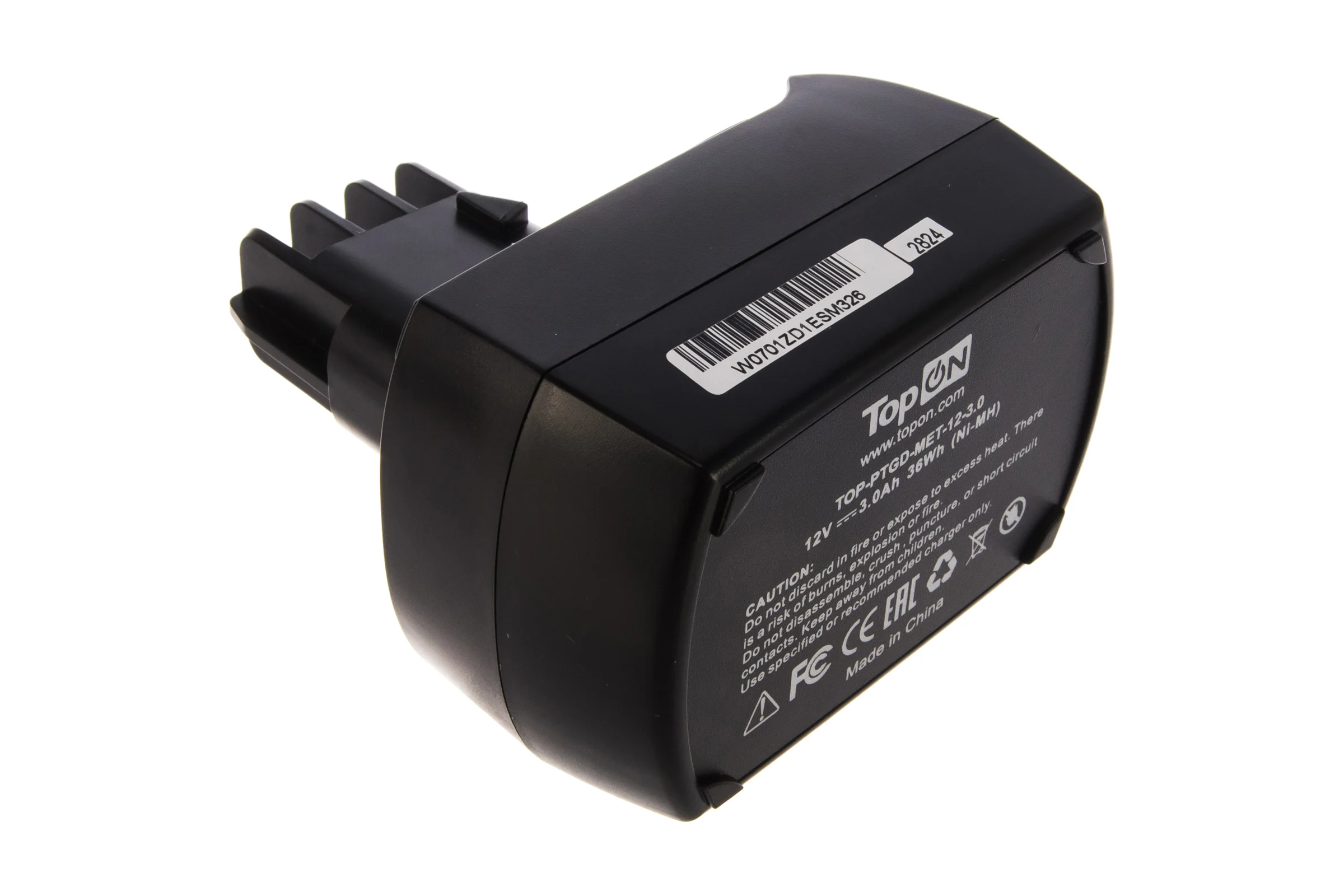 Аккумулятор TopOn для Metabo BS12 BSZ12 BZ12 SP SSP12 ULA9.6-18 12V 3.0Ah Li-Ion TOP-MET-12-3.0
