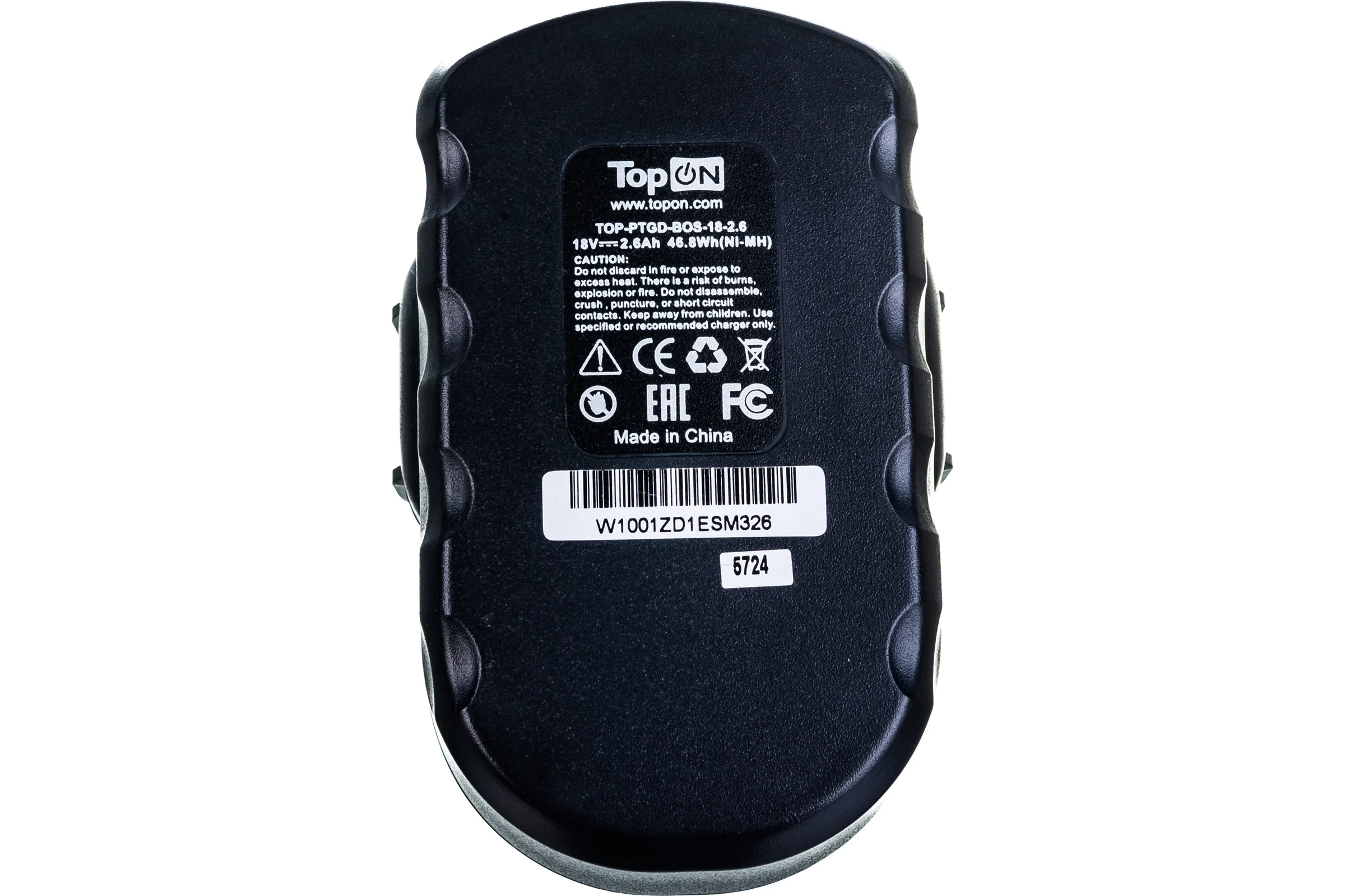 Аккумулятор Ni-Mh для электроинструмента Bosch (18V, 2.6 Ah) TopON TOP-PTGD-BOS-18-2.6