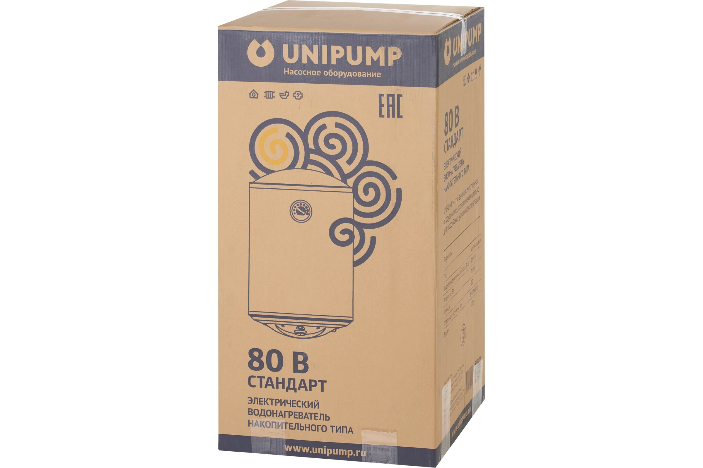 Водонагреватель Unipump накопительного типа СТАНДАРТ 80 В, вертикальный 21649