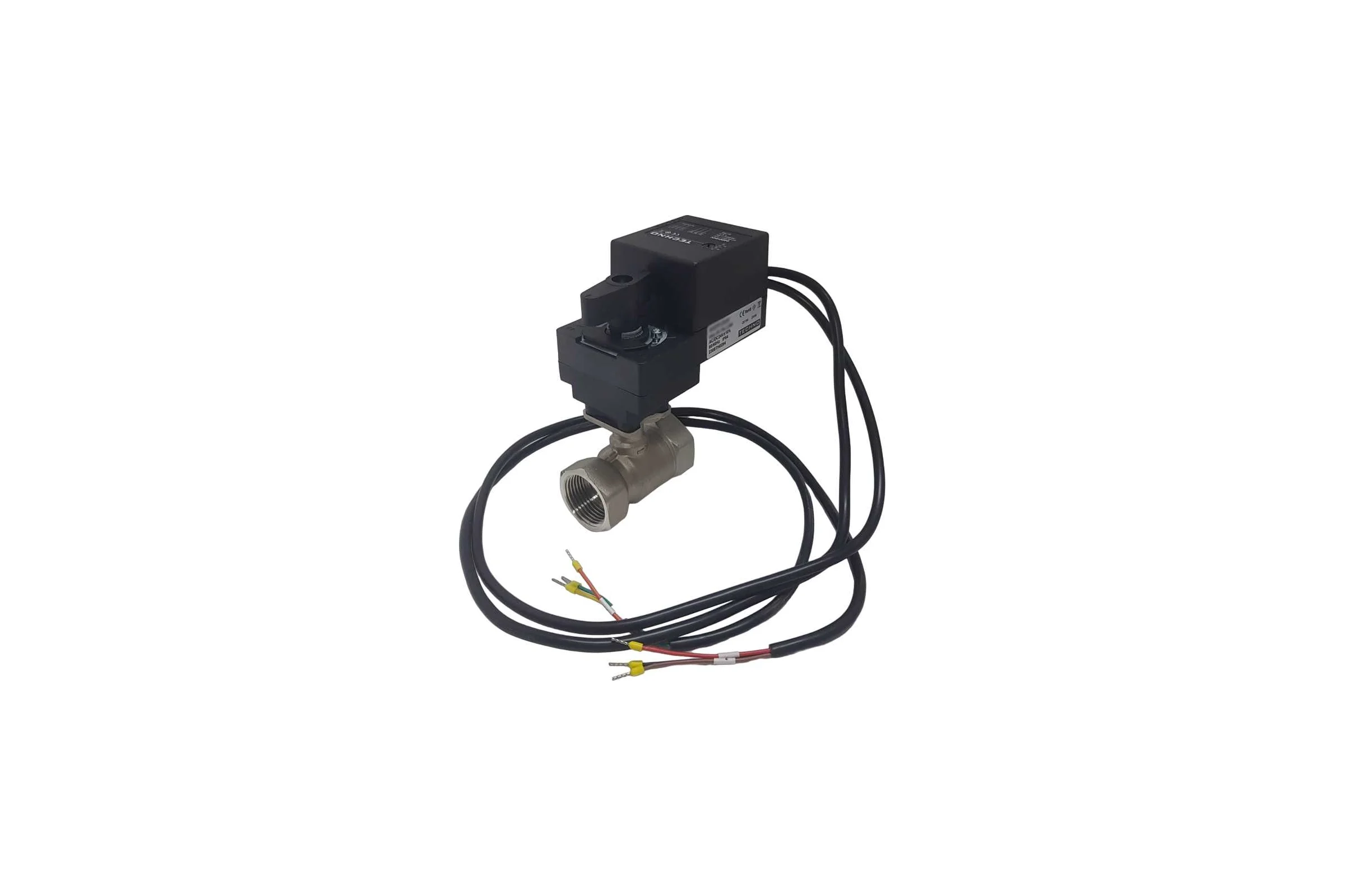 Двухходовой шаровый кран TECHNO HKS232-04AN/24V из нержавеющей стали 304, DN32, резьба G1-1/4, с электроприводом 4 Нм, 24 В, управление аналоговое 0(2)~10V 660323