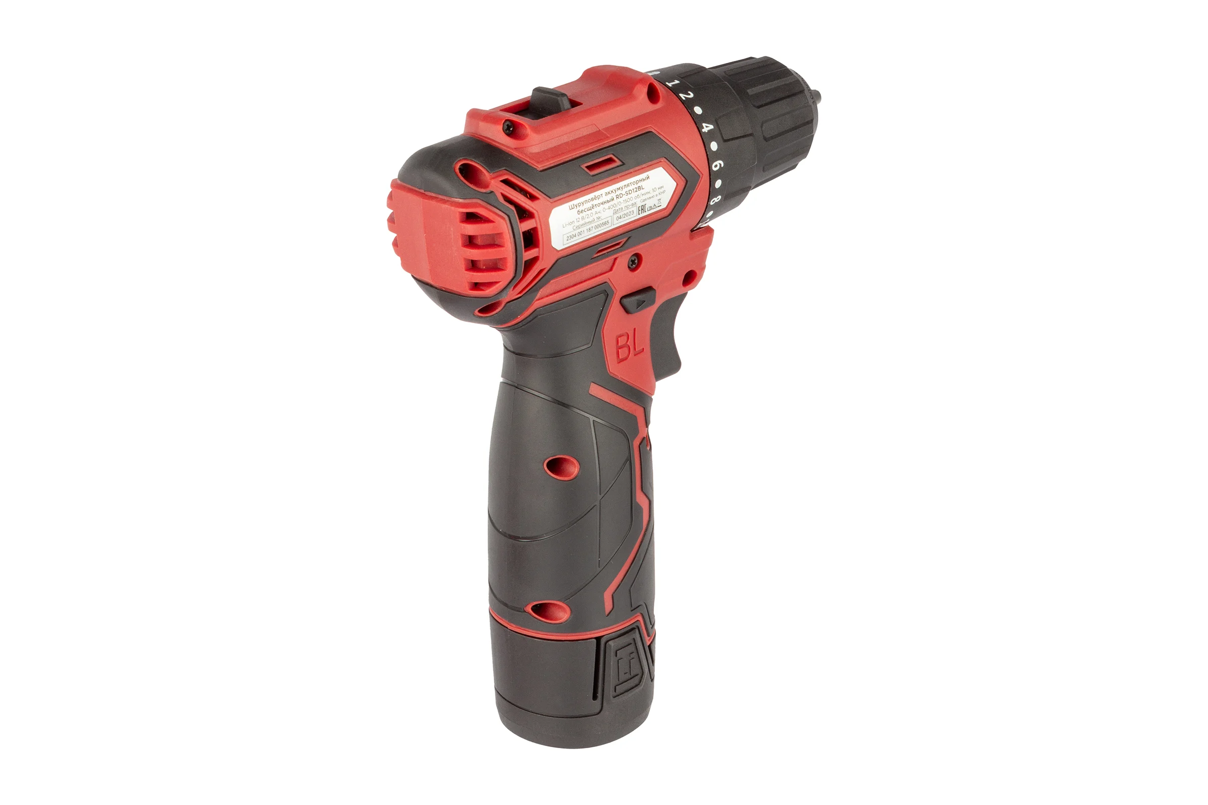 Шуруповерт аккумуляторный бесщеточный REDVERG RD-SD12BL 6679855
