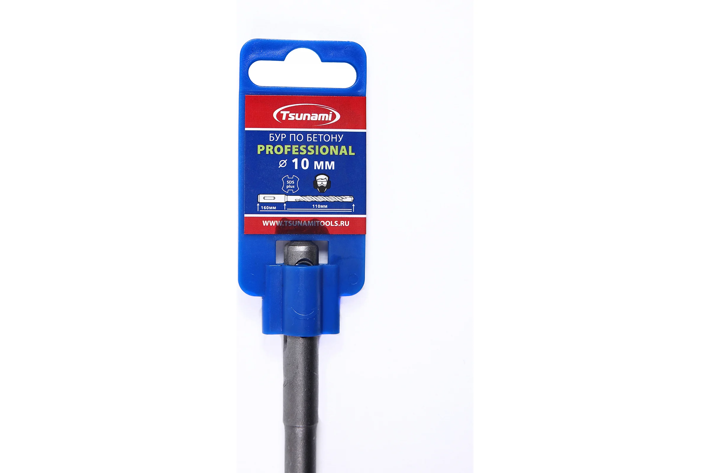 Бур по бетону SDS-plus Professional 10x160 мм Tsunami T10610200010160